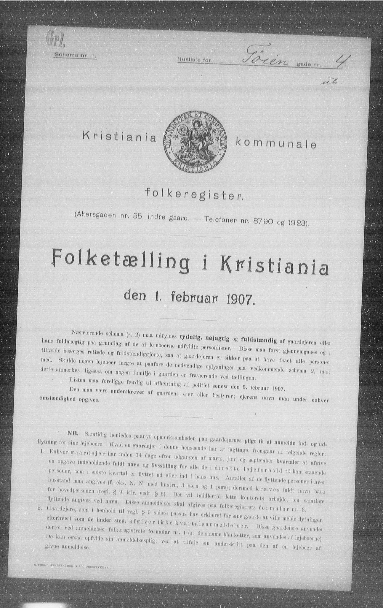 OBA, Kommunal folketelling 1.2.1907 for Kristiania kjøpstad, 1907, s. 59778