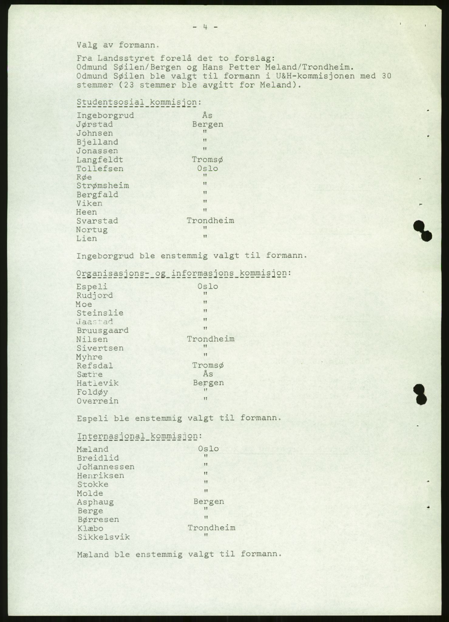 Norsk Studentunion, AV/RA-PA-0794/Fg/L0067: Landstinget, 1968-1979