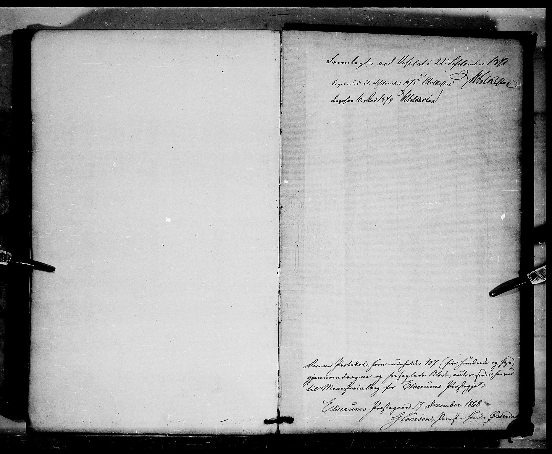 Elverum prestekontor, SAH/PREST-044/H/Ha/Haa/L0011: Ministerialbok nr. 11, 1869-1879