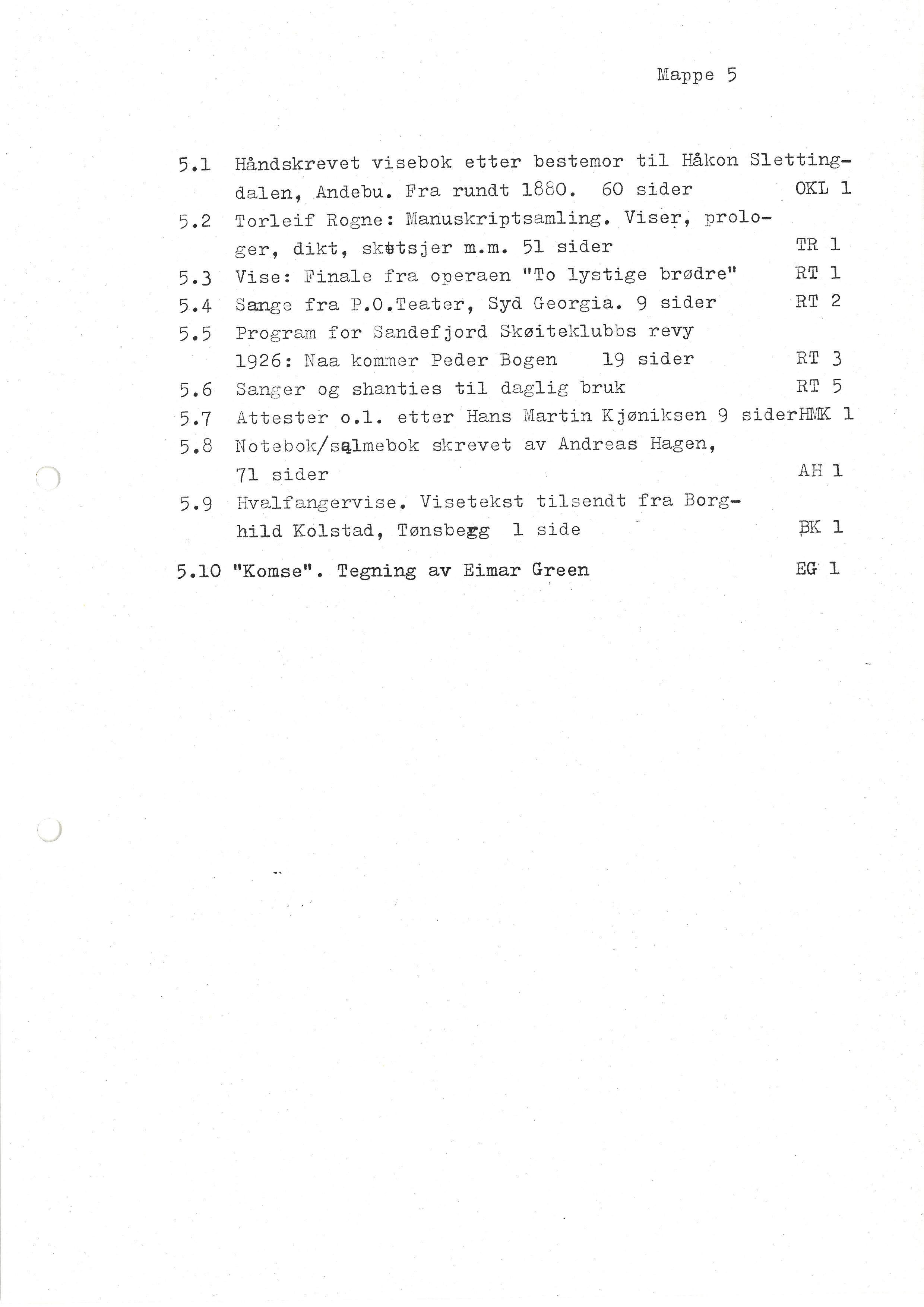 Sa 16 - Folkemusikk fra Vestfold, Gjerdesamlingen, VEMU/A-1868/F/L0002: Innsamlet dokumentasjon, 1979-1986