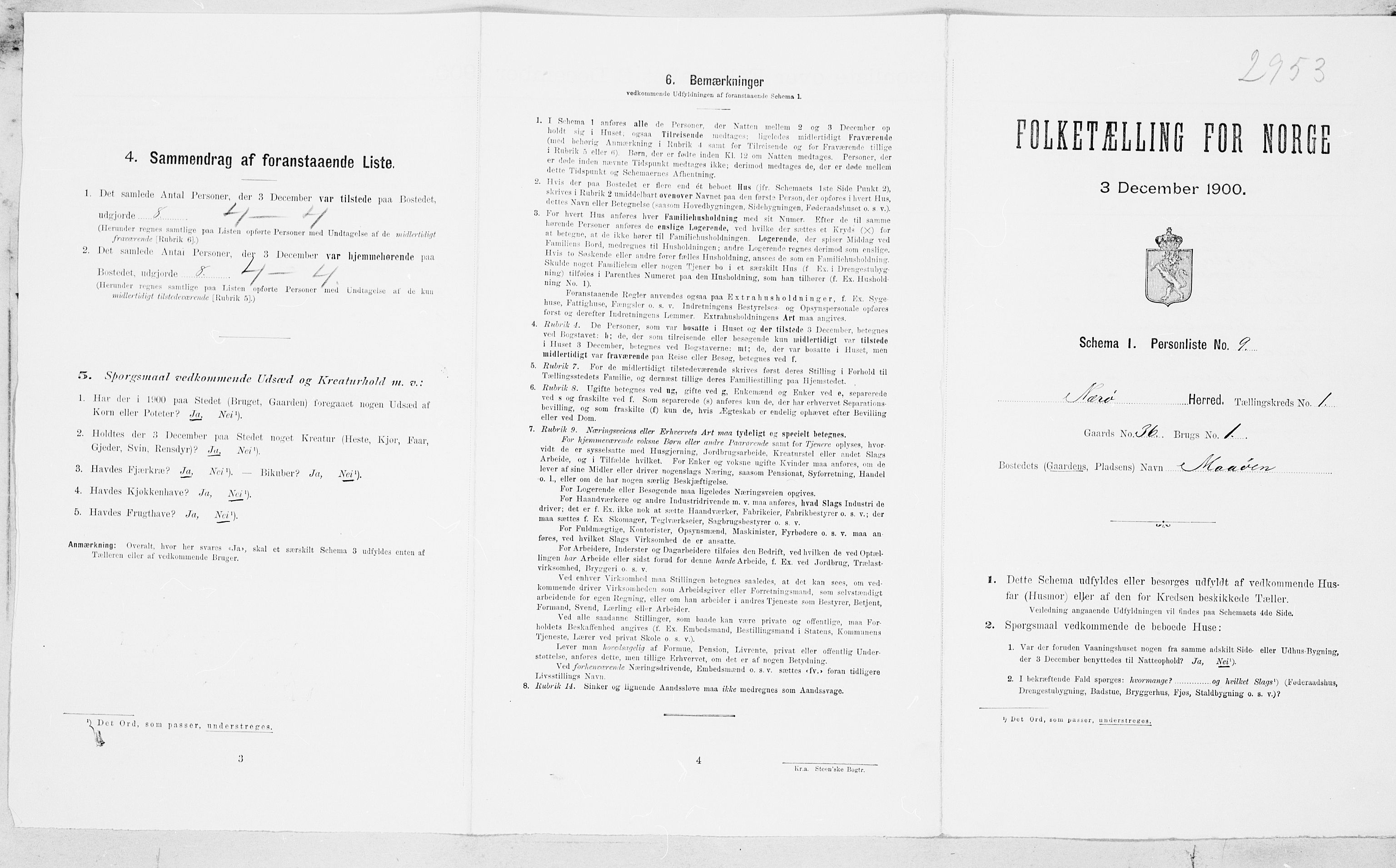 SAT, Folketelling 1900 for 1751 Nærøy herred, 1900, s. 31