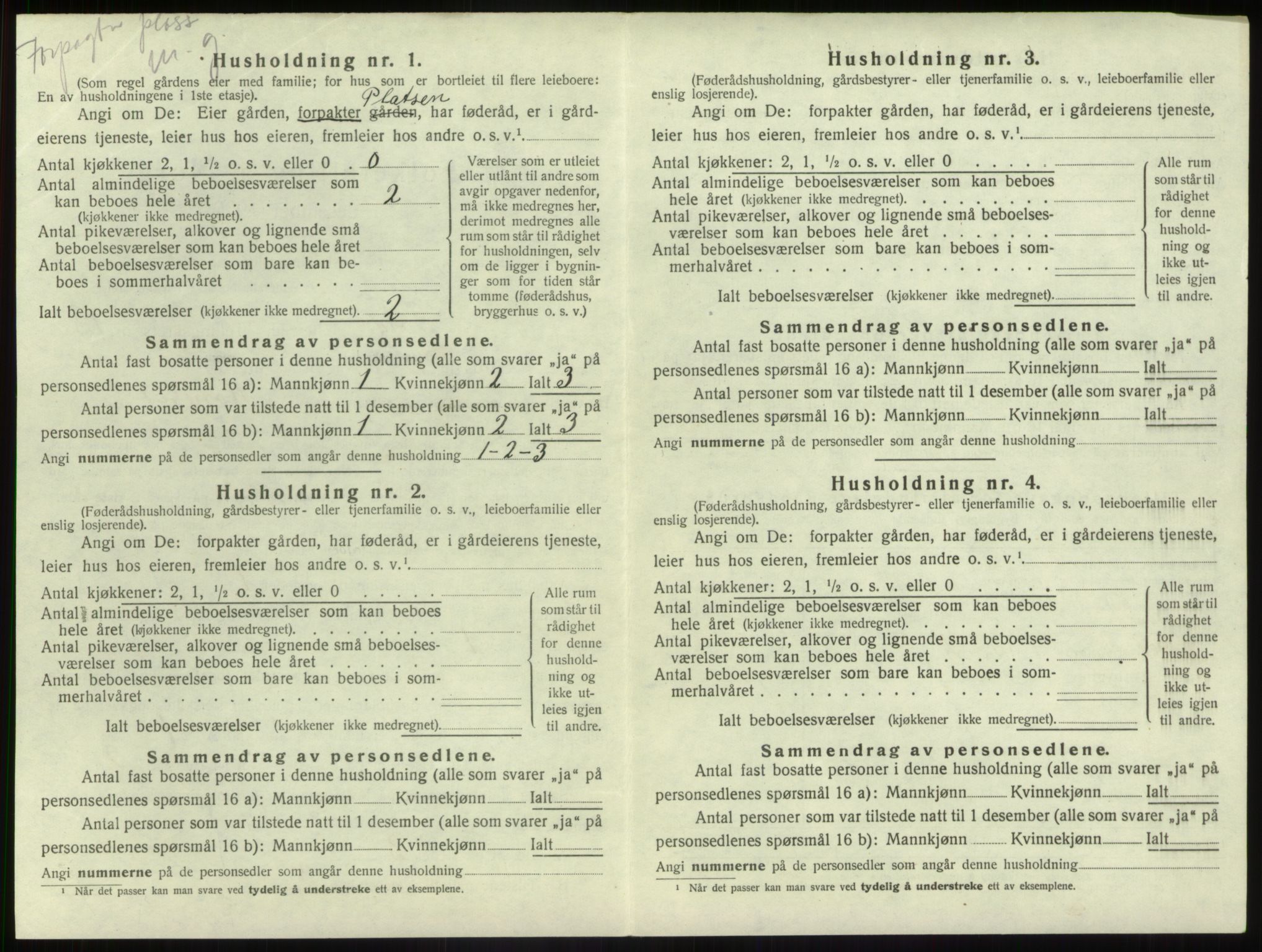 SAB, Folketelling 1920 for 1432 Førde herred, 1920, s. 716