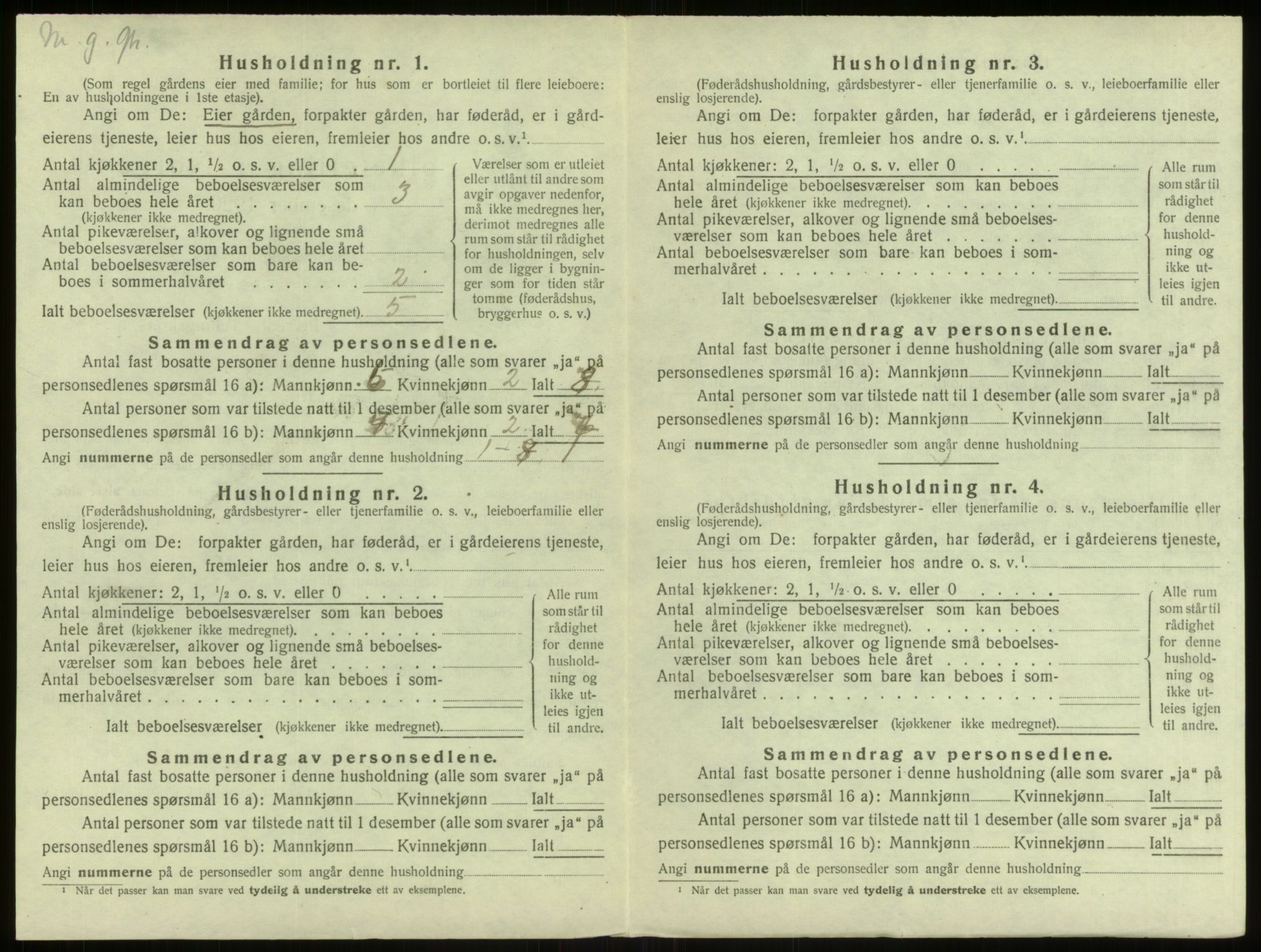 SAB, Folketelling 1920 for 1257 Alversund herred, 1920, s. 1119
