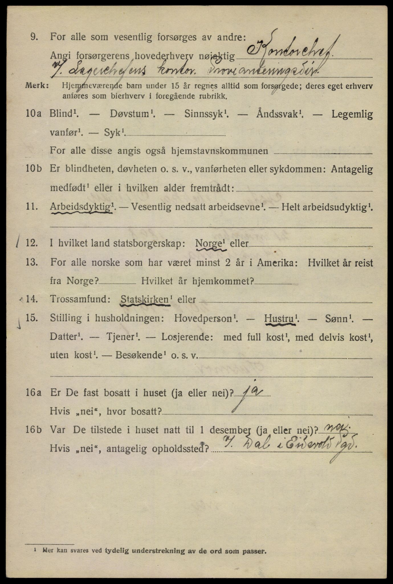 SAO, Folketelling 1920 for 0301 Kristiania kjøpstad, 1920, s. 512070