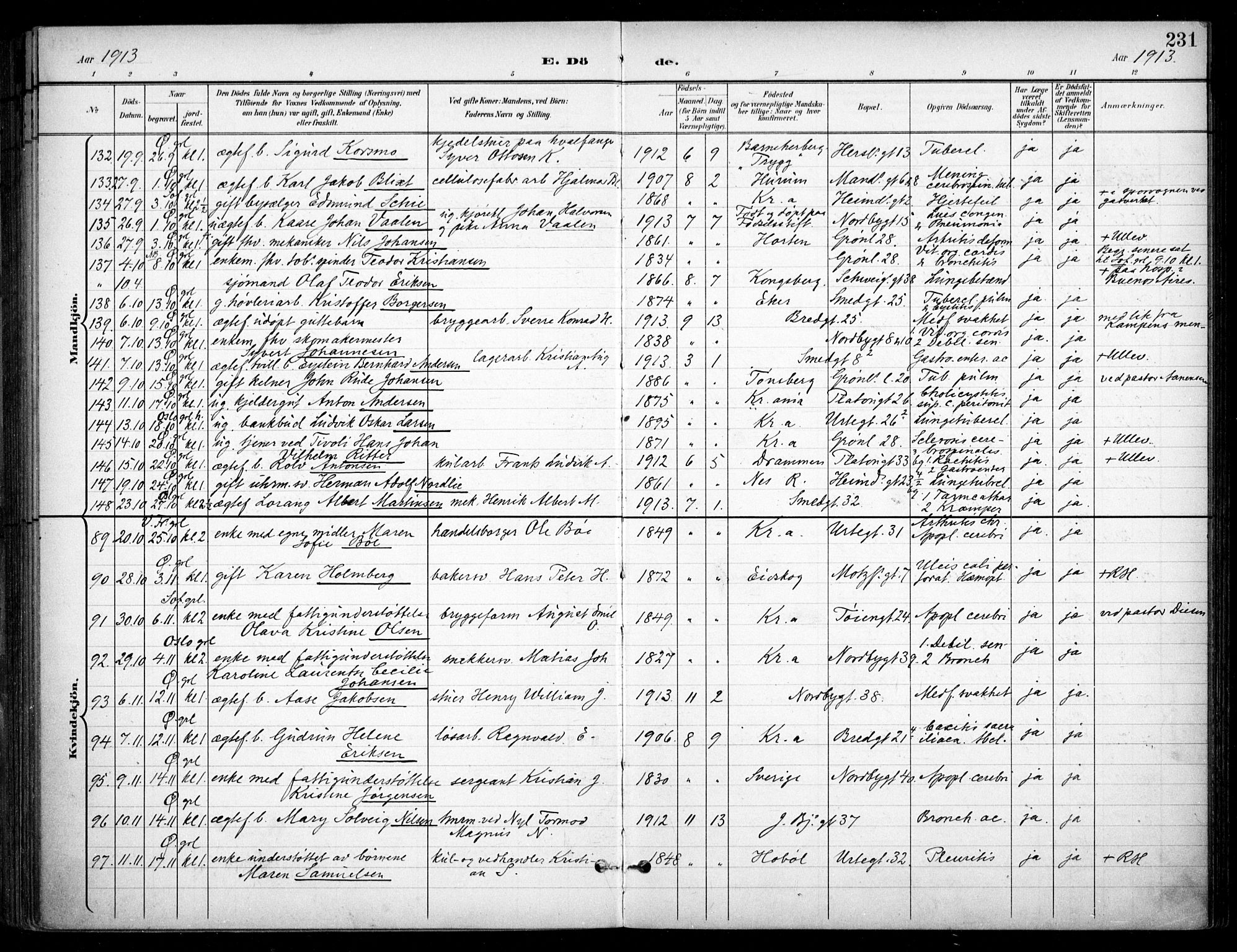 Grønland prestekontor Kirkebøker, AV/SAO-A-10848/F/Fa/L0016: Ministerialbok nr. 16, 1898-1918, s. 231