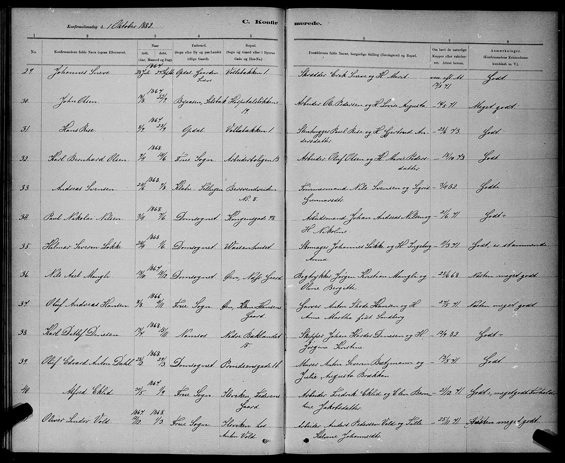 Ministerialprotokoller, klokkerbøker og fødselsregistre - Sør-Trøndelag, AV/SAT-A-1456/601/L0091: Klokkerbok nr. 601C09, 1878-1883