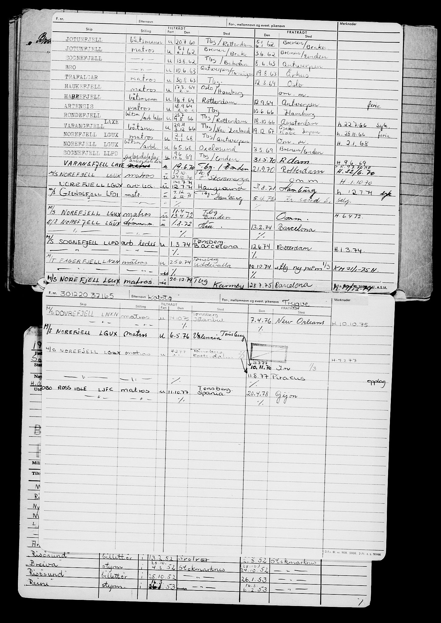 Direktoratet for sjømenn, AV/RA-S-3545/G/Gb/L0188: Hovedkort, 1920, s. 691