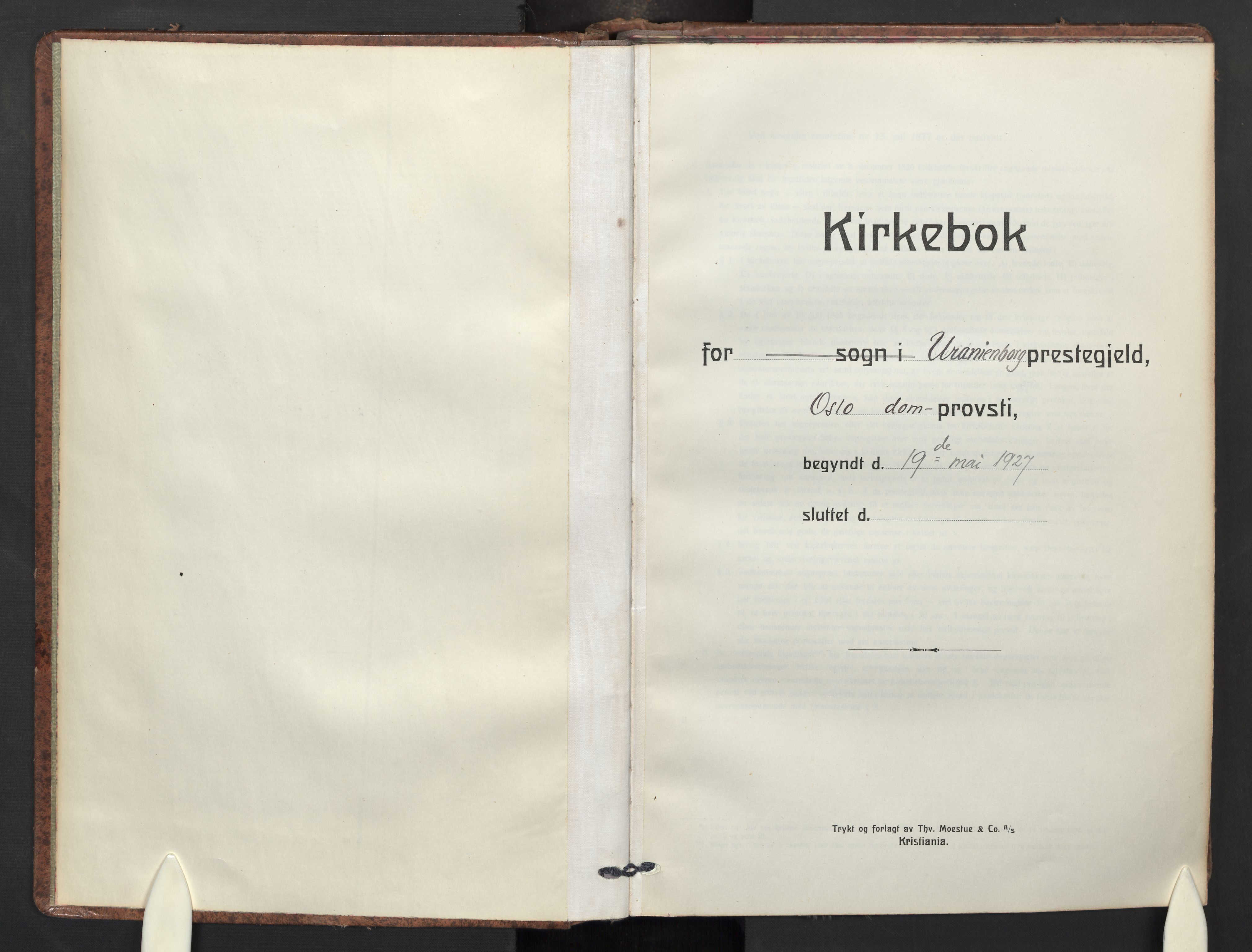 Uranienborg prestekontor Kirkebøker, SAO/A-10877/F/Fa/L0015: Ministerialbok nr. I 15, 1927-1935
