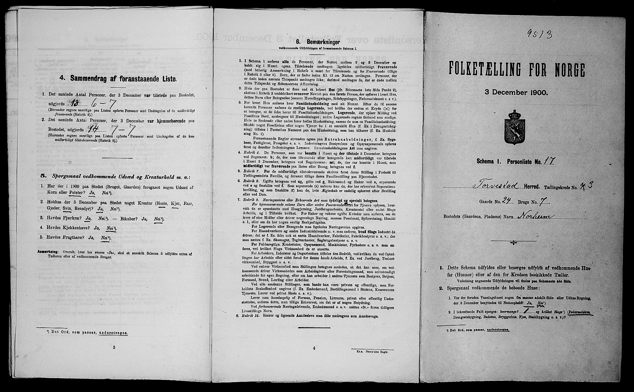 SAST, Folketelling 1900 for 1152 Torvastad herred, 1900, s. 473