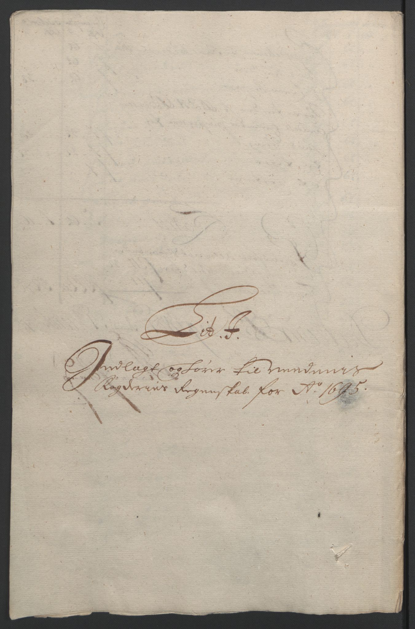 Rentekammeret inntil 1814, Reviderte regnskaper, Fogderegnskap, AV/RA-EA-4092/R39/L2312: Fogderegnskap Nedenes, 1693-1695, s. 274