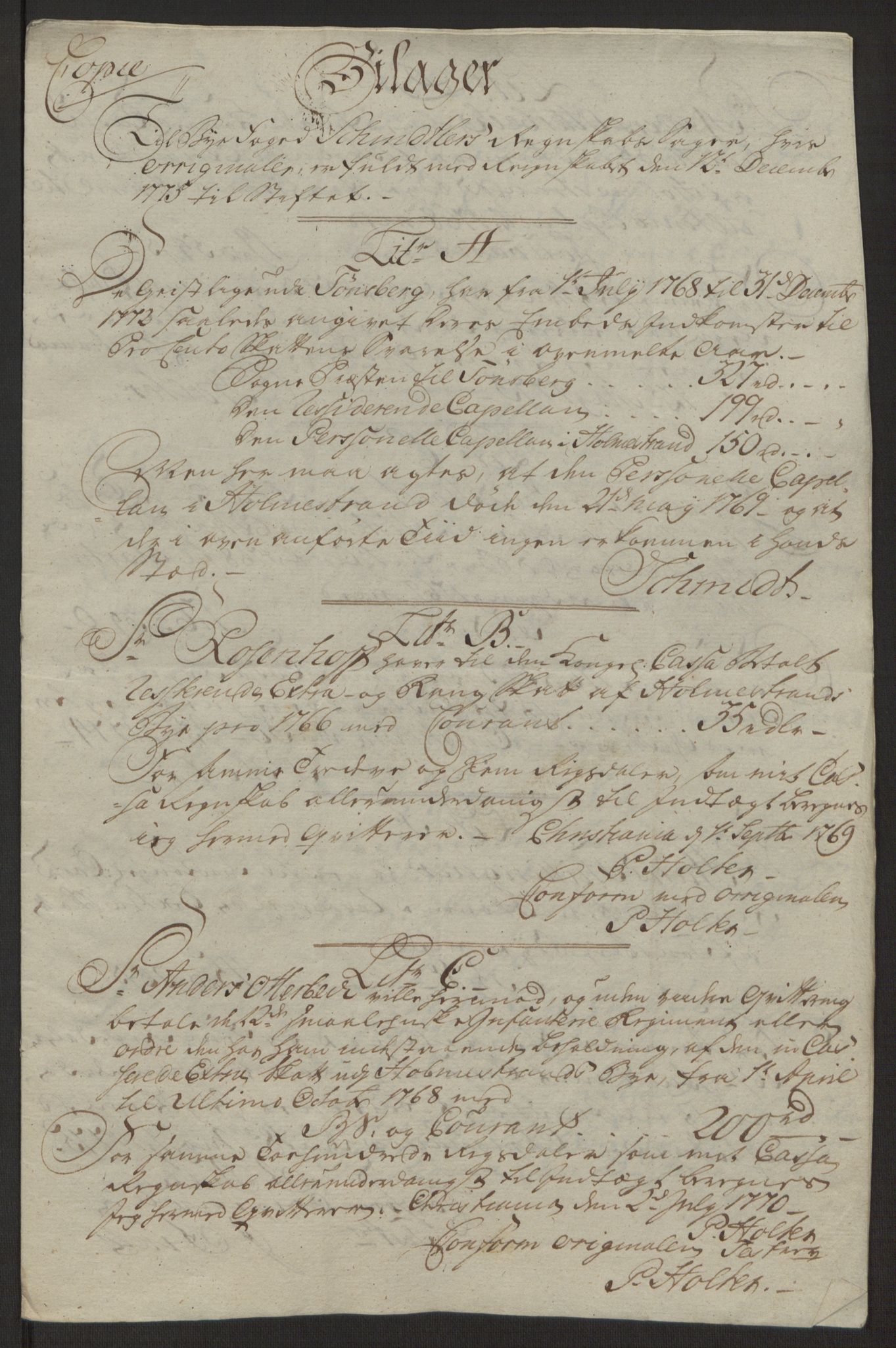 Rentekammeret inntil 1814, Reviderte regnskaper, Byregnskaper, AV/RA-EA-4066/R/Rh/L0162/0001: [H4] Kontribusjonsregnskap / Ekstraskatt, Tønsberg, 1762-1772, s. 528