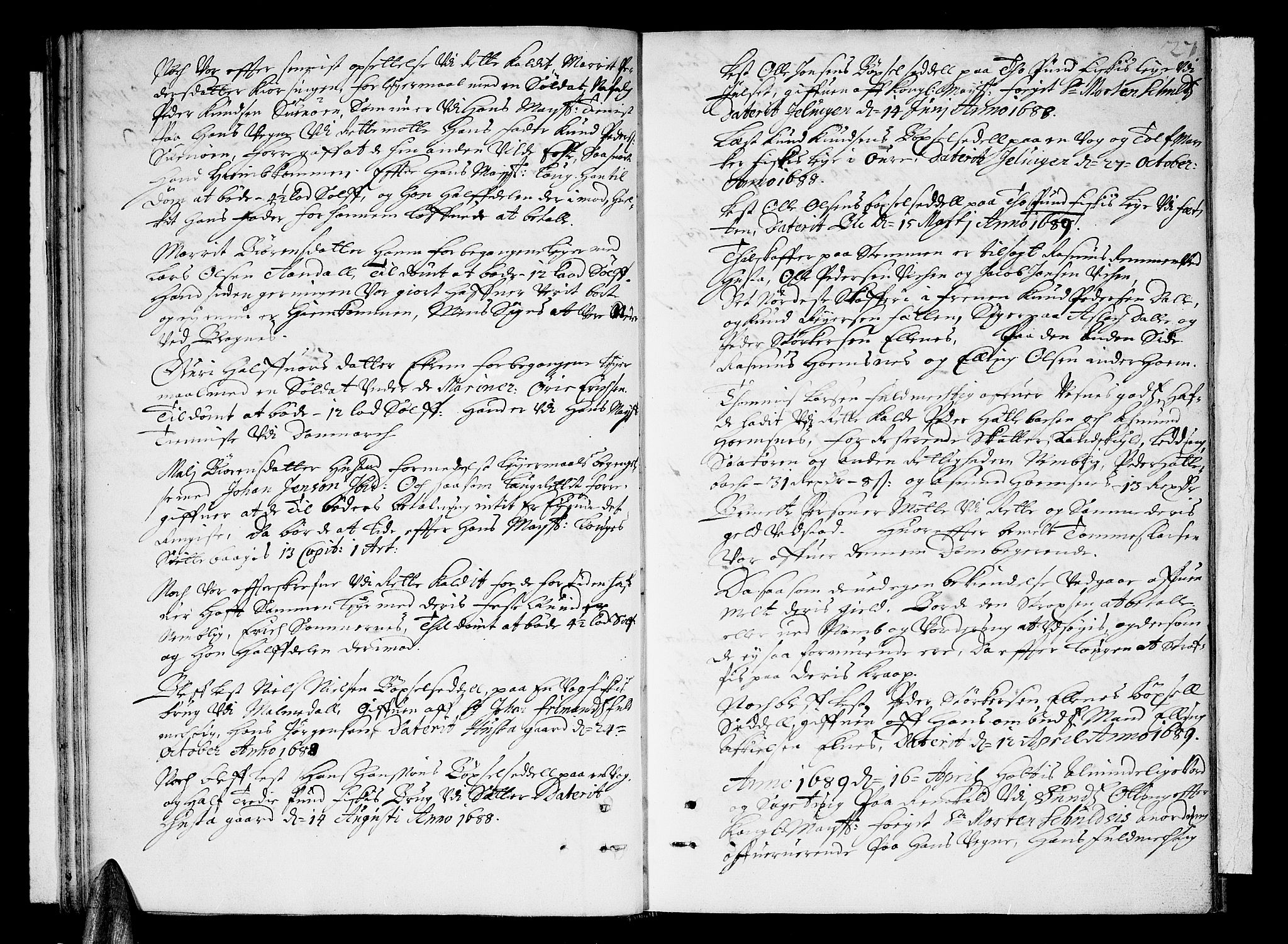 Romsdal sorenskriveri, SAT/A-4149/1/1/1A/L0001: Tingbok, 1688-1690, s. 26b-27a
