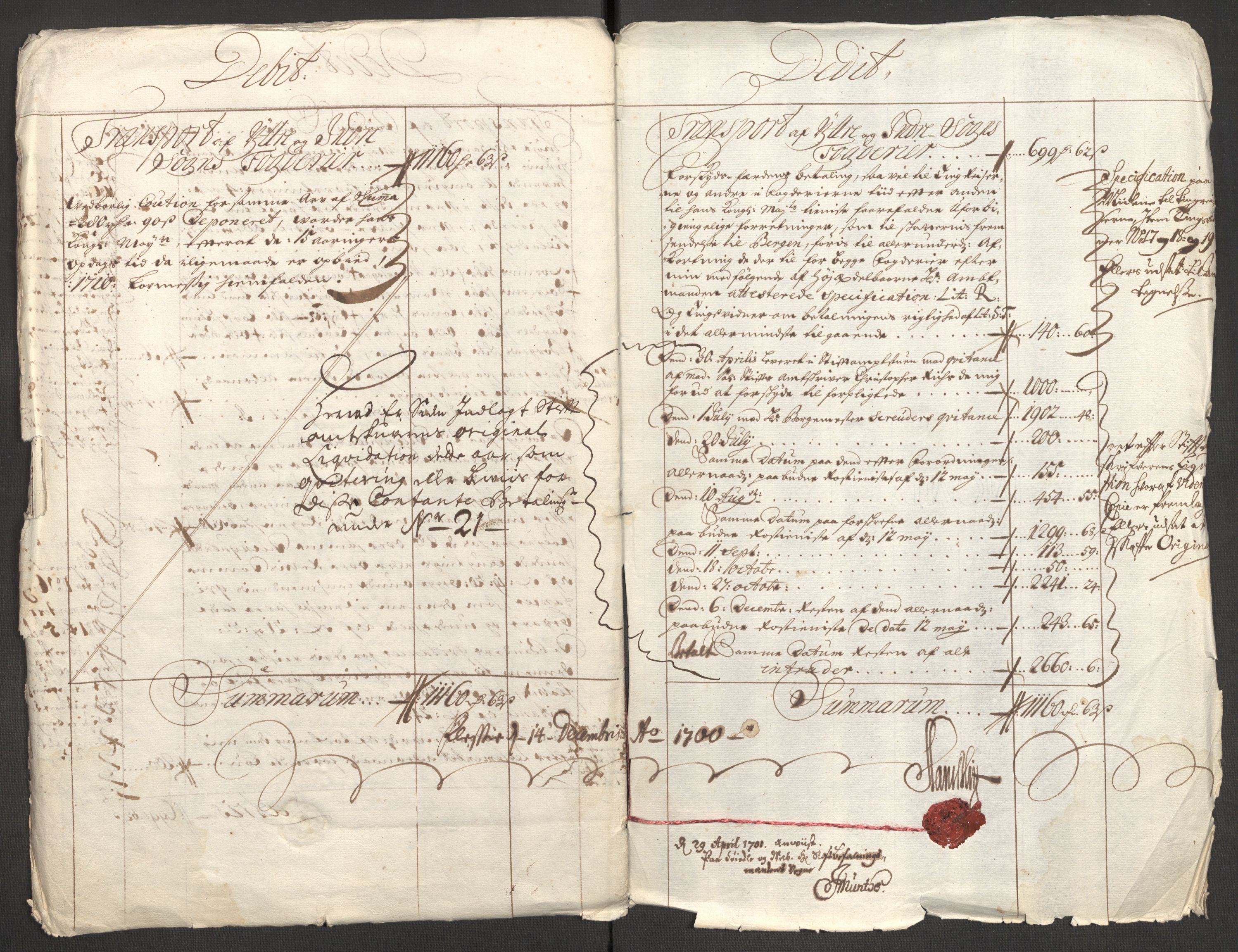 Rentekammeret inntil 1814, Reviderte regnskaper, Fogderegnskap, AV/RA-EA-4092/R52/L3311: Fogderegnskap Sogn, 1700-1701, s. 12