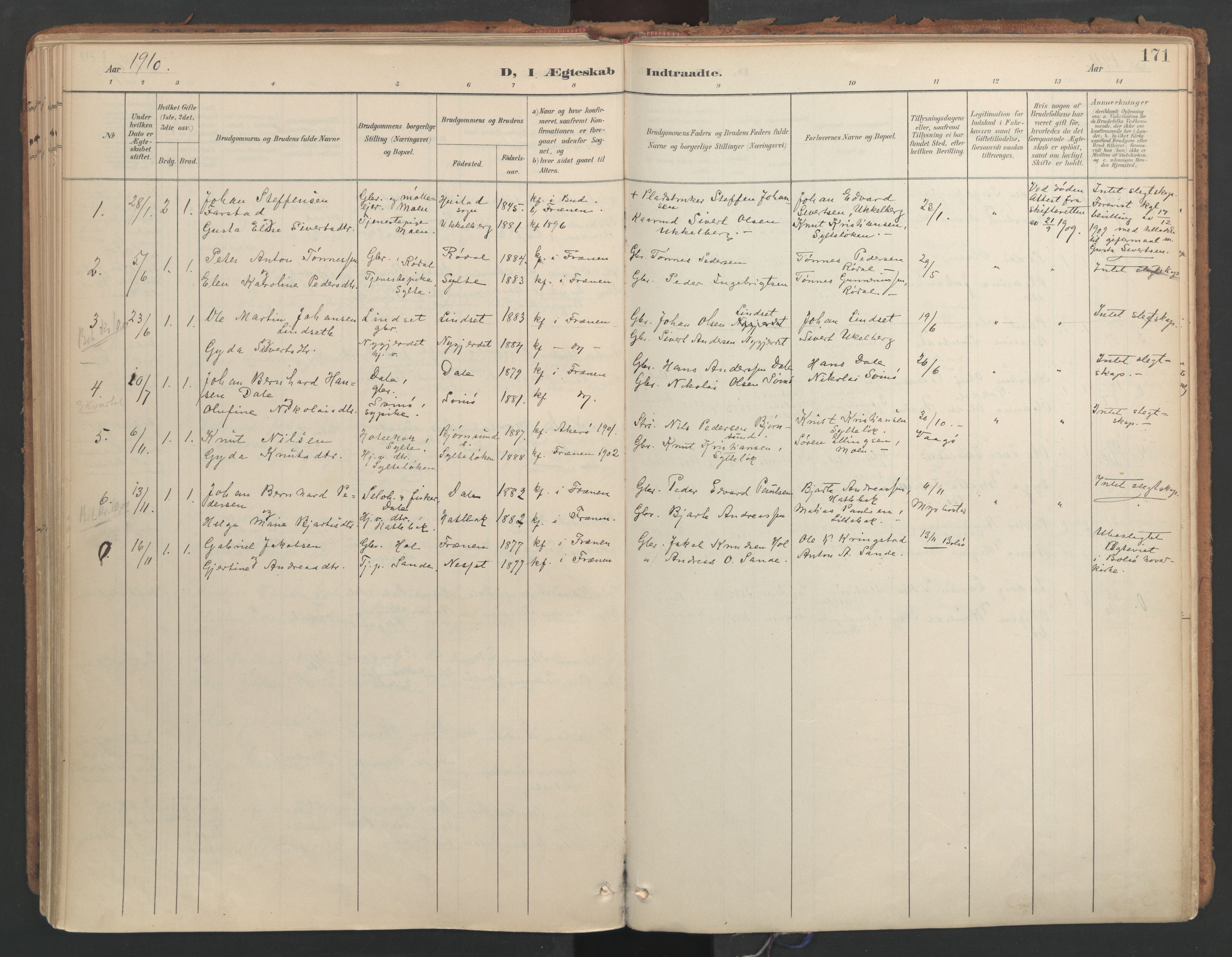 Ministerialprotokoller, klokkerbøker og fødselsregistre - Møre og Romsdal, AV/SAT-A-1454/564/L0741: Ministerialbok nr. 564A02, 1900-1976, s. 171