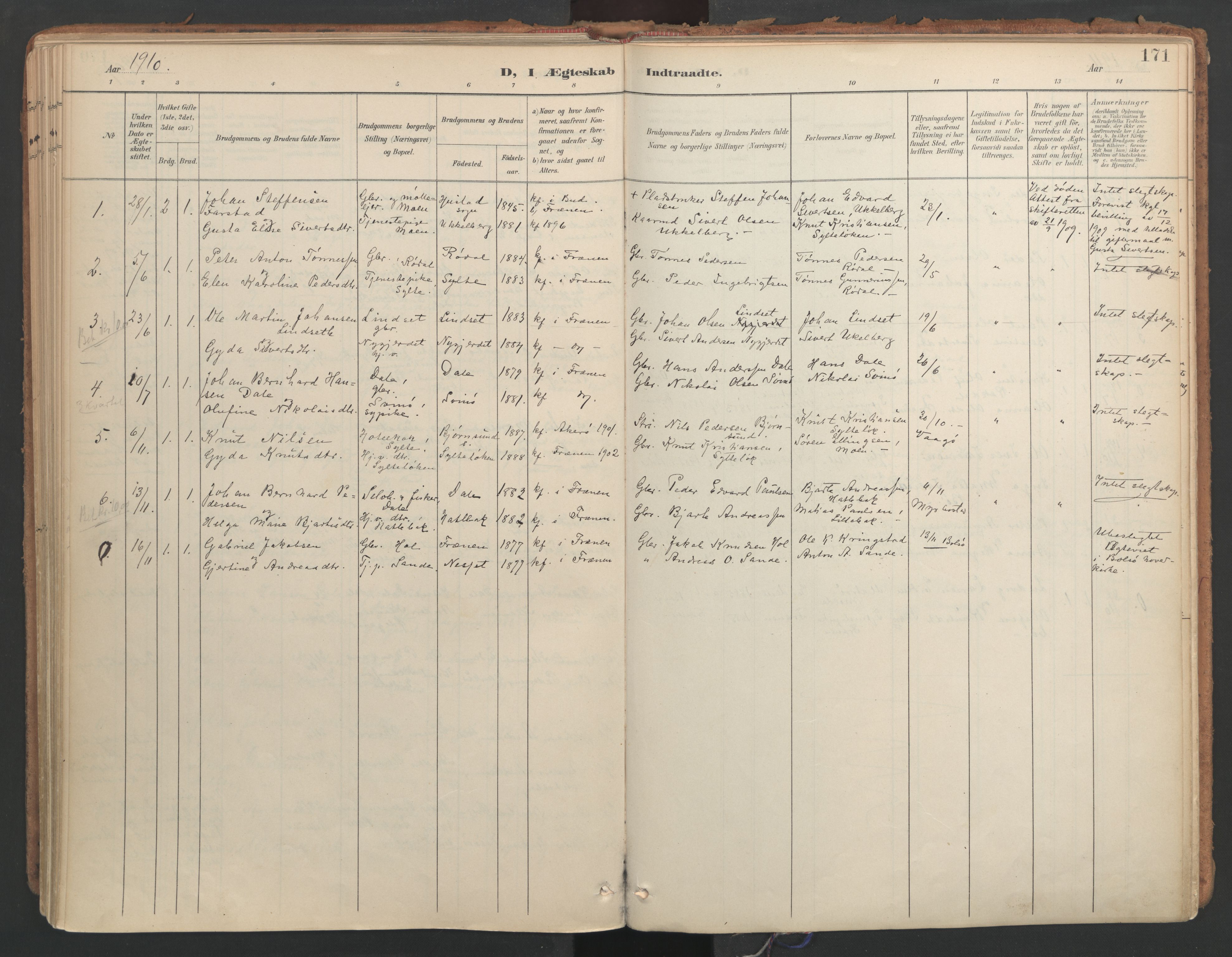 Ministerialprotokoller, klokkerbøker og fødselsregistre - Møre og Romsdal, SAT/A-1454/564/L0741: Ministerialbok nr. 564A02, 1900-1976, s. 171