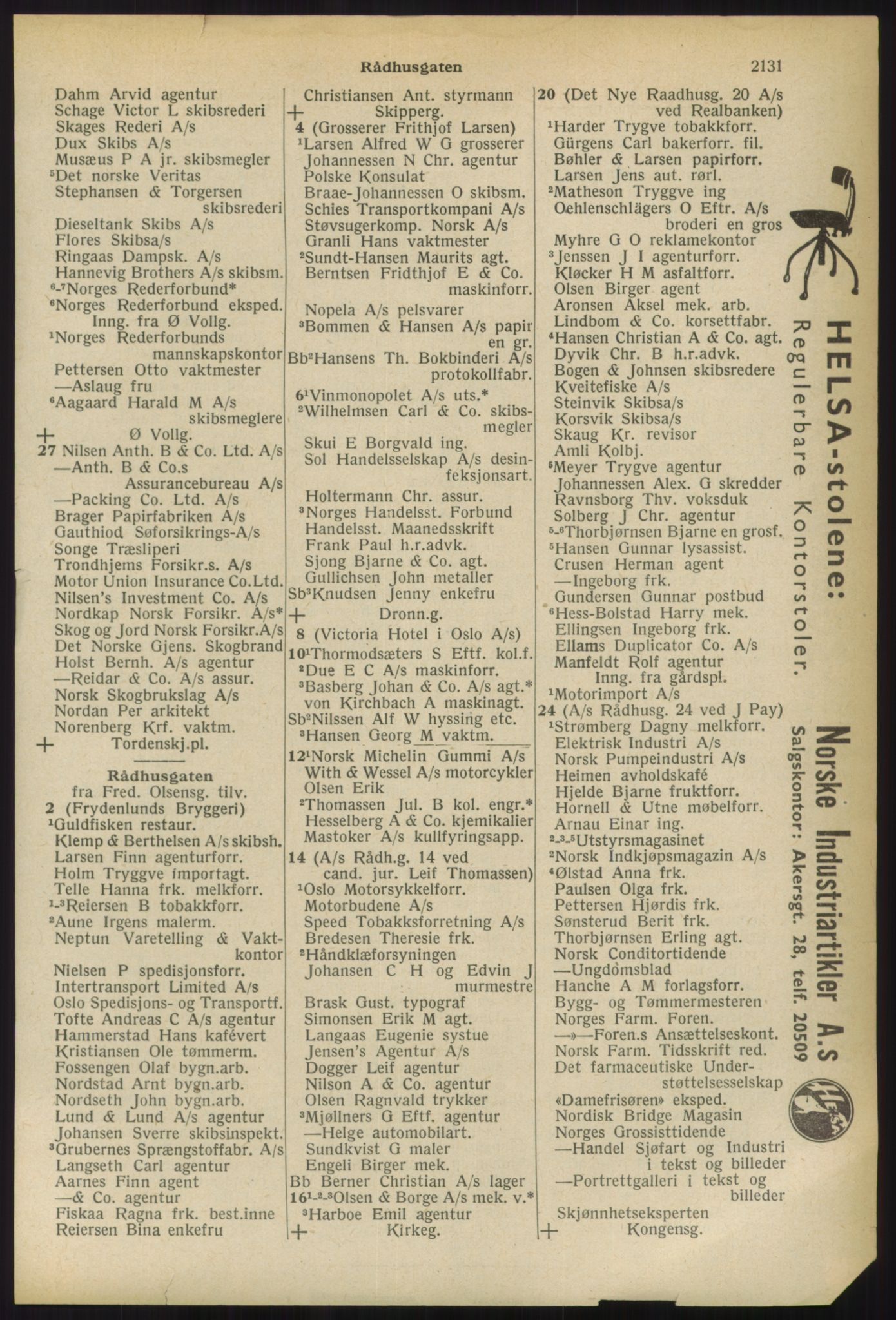 Kristiania/Oslo adressebok, PUBL/-, 1936, s. 2131