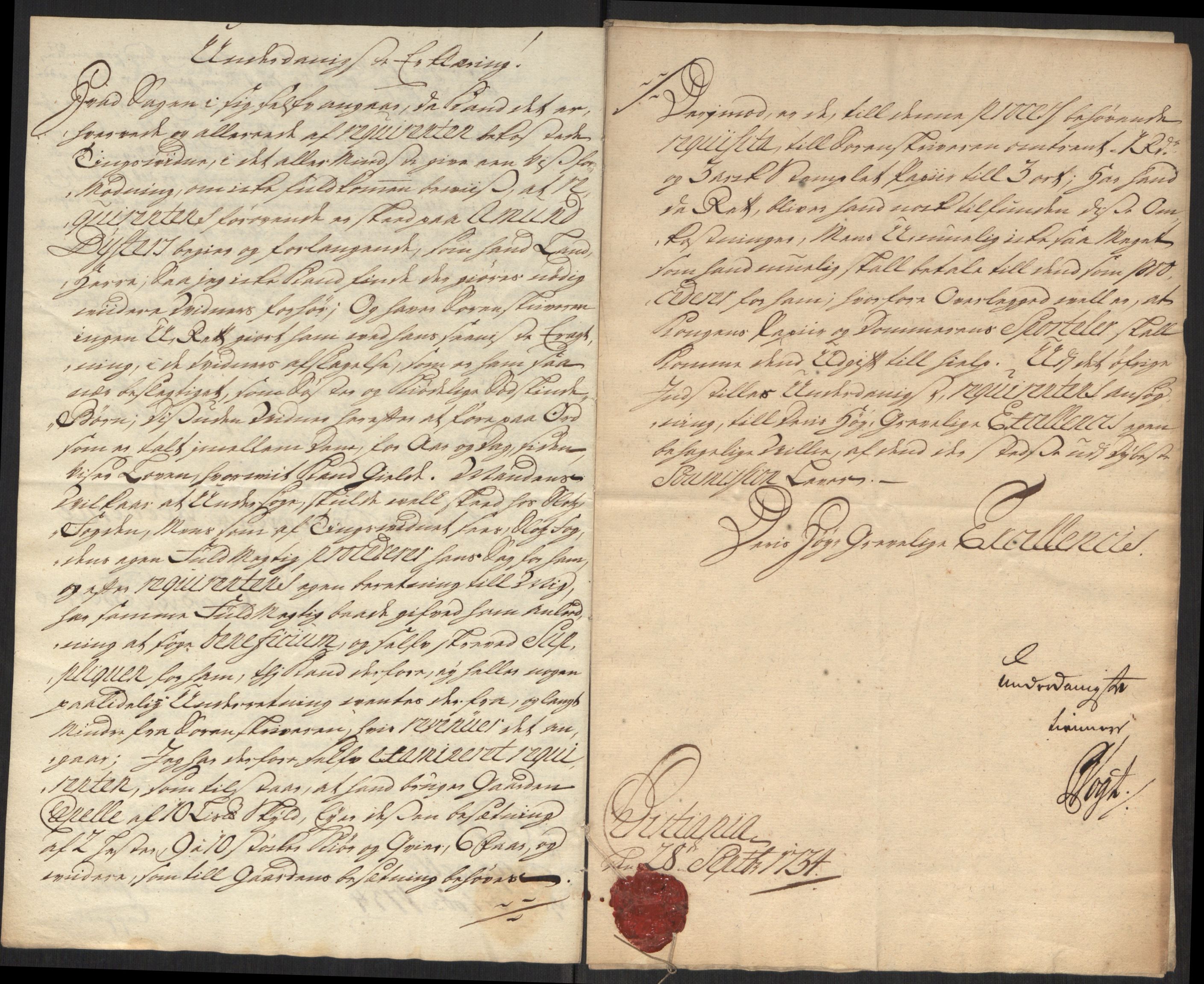 Stattholderembetet 1572-1771, AV/RA-EA-2870/Ef/L0107: Brev fra embetsmenn og andre, 1733-1734, s. 403