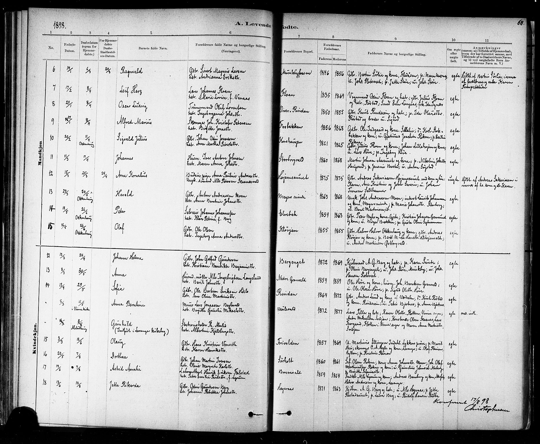 Ministerialprotokoller, klokkerbøker og fødselsregistre - Nord-Trøndelag, SAT/A-1458/721/L0208: Klokkerbok nr. 721C01, 1880-1917, s. 60