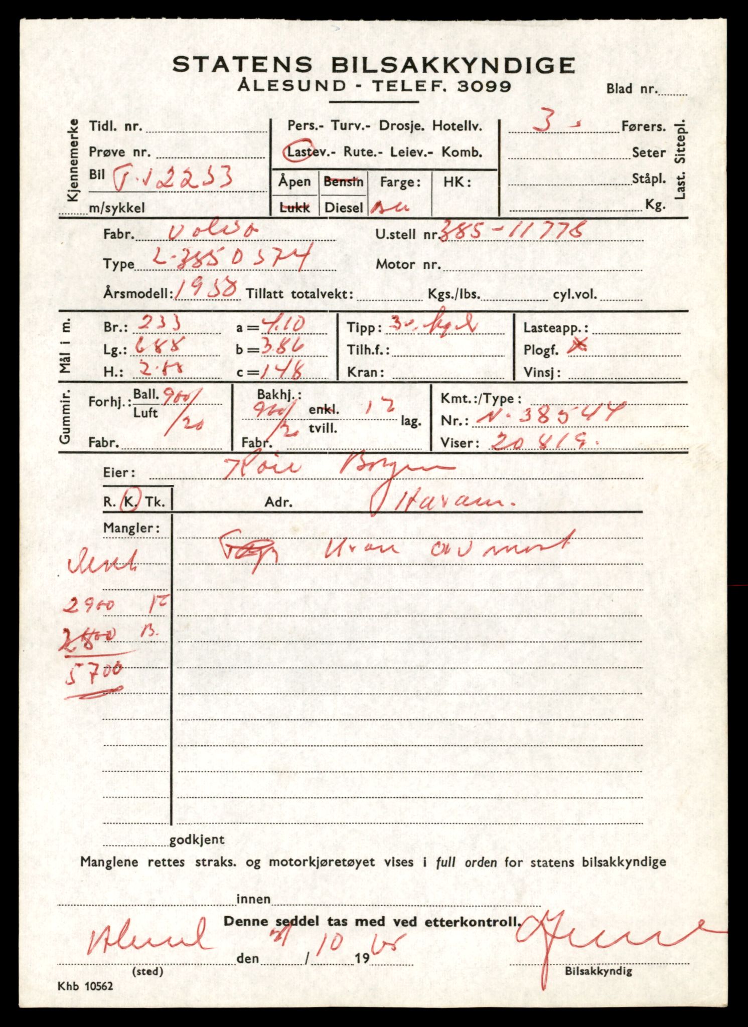 Møre og Romsdal vegkontor - Ålesund trafikkstasjon, AV/SAT-A-4099/F/Fe/L0032: Registreringskort for kjøretøy T 11997 - T 12149, 1927-1998, s. 1919