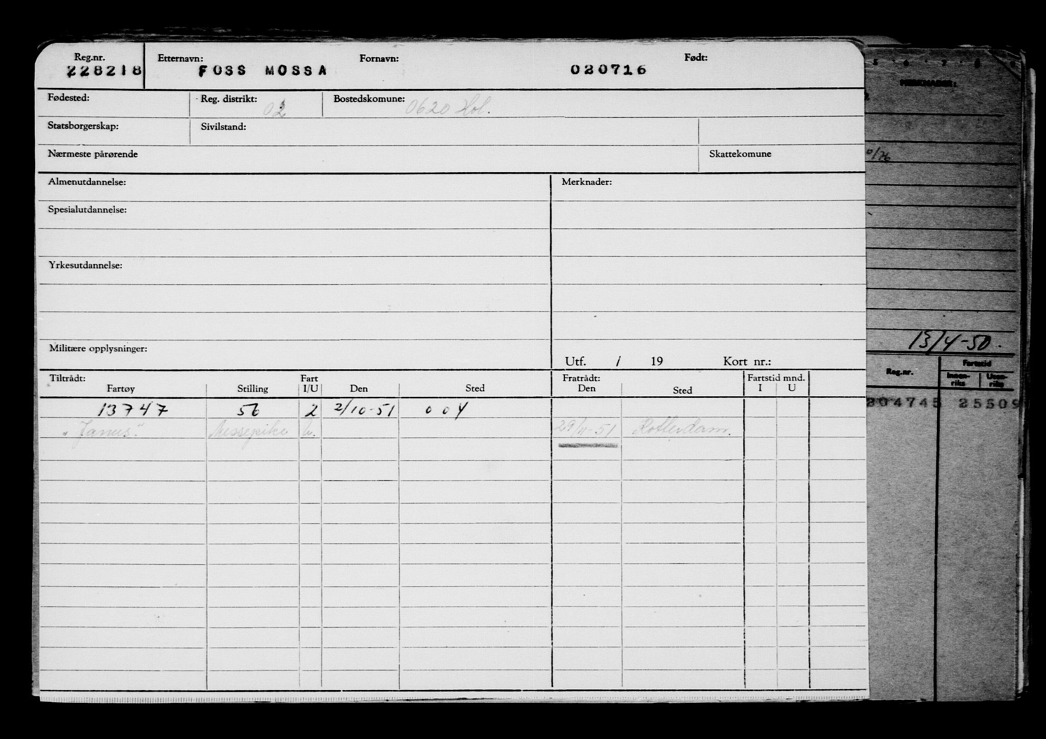 Direktoratet for sjømenn, AV/RA-S-3545/G/Gb/L0140: Hovedkort, 1916, s. 477