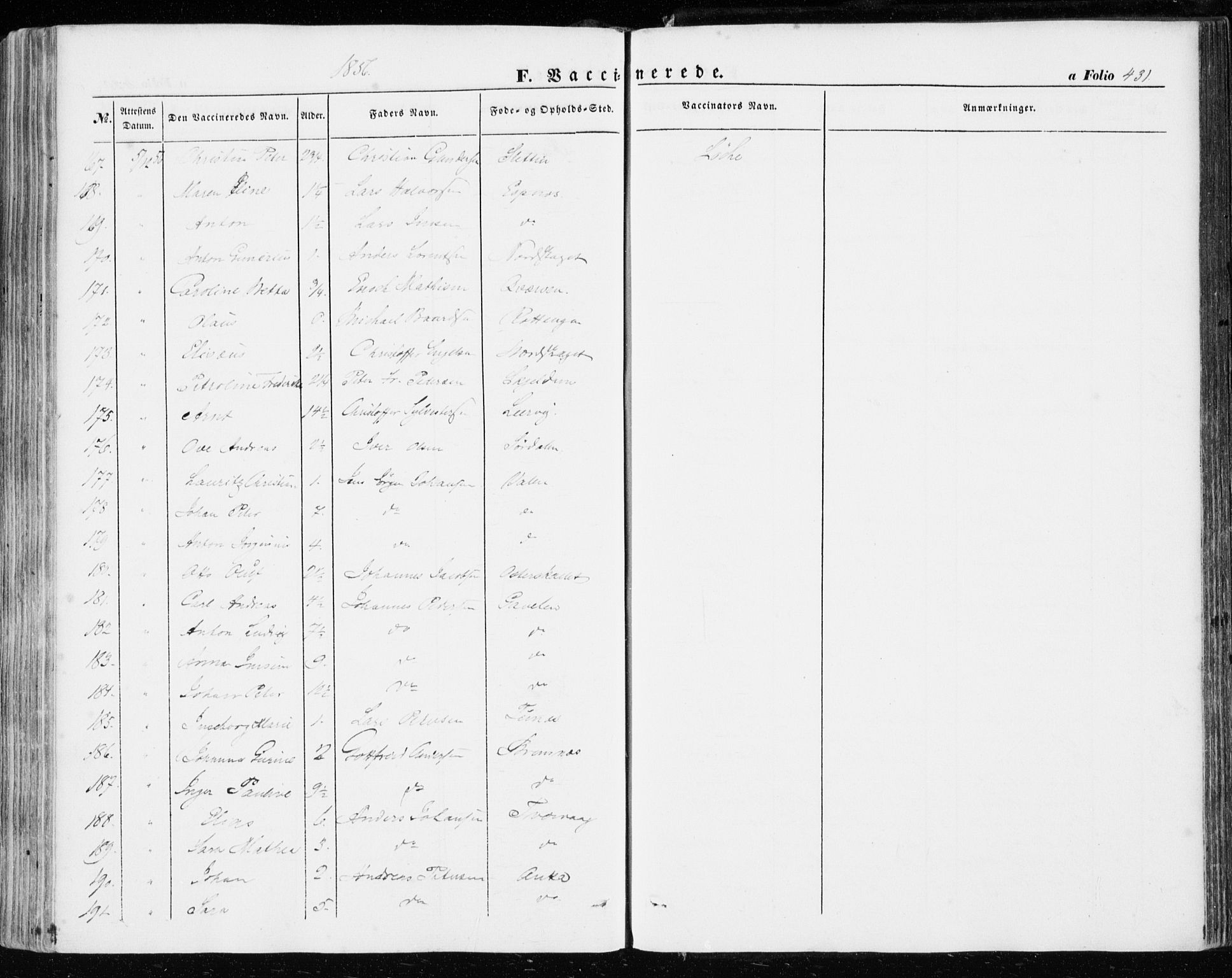 Ministerialprotokoller, klokkerbøker og fødselsregistre - Sør-Trøndelag, SAT/A-1456/634/L0530: Ministerialbok nr. 634A06, 1852-1860, s. 431