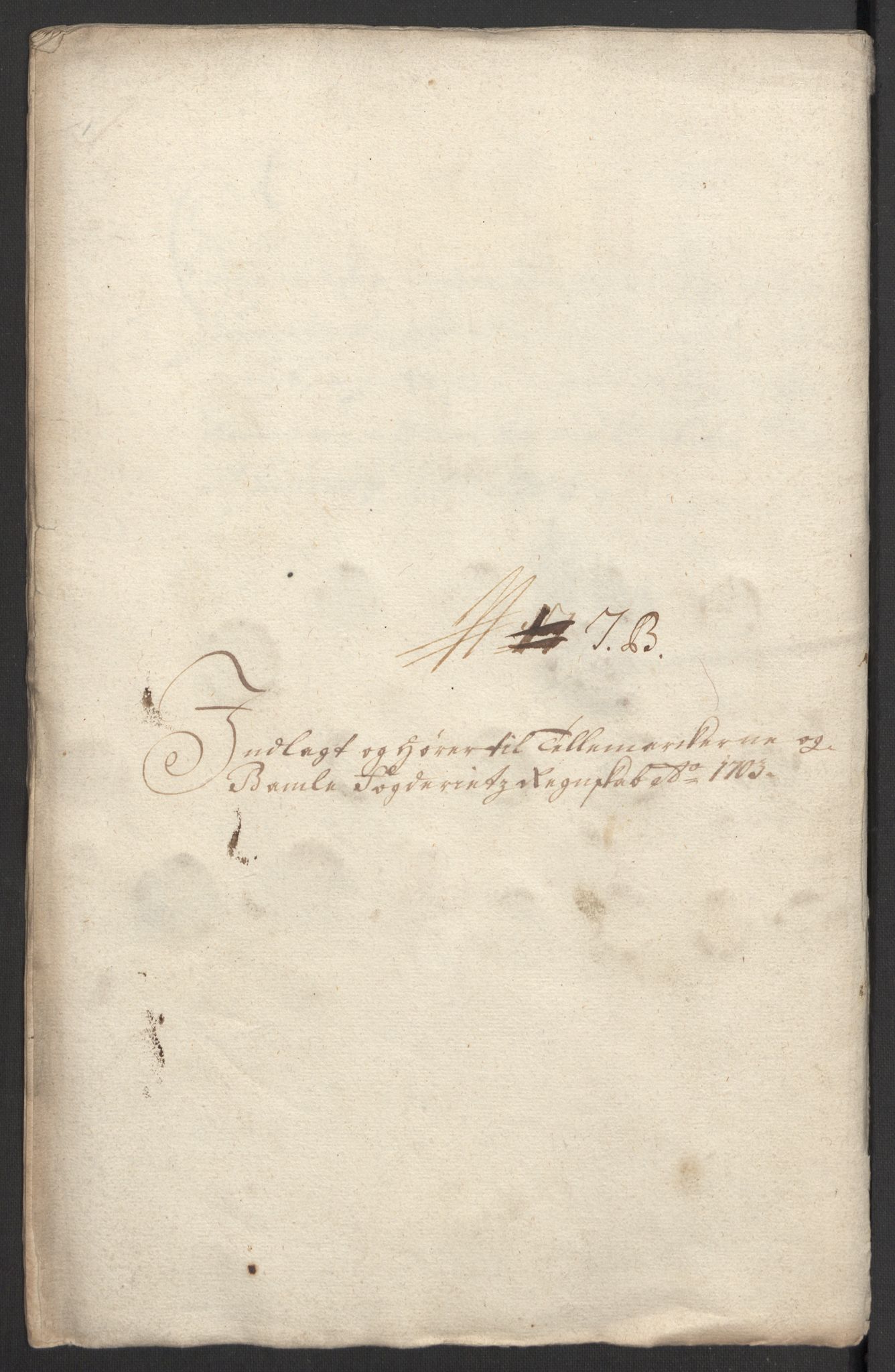 Rentekammeret inntil 1814, Reviderte regnskaper, Fogderegnskap, AV/RA-EA-4092/R36/L2109: Fogderegnskap Øvre og Nedre Telemark og Bamble, 1703, s. 51