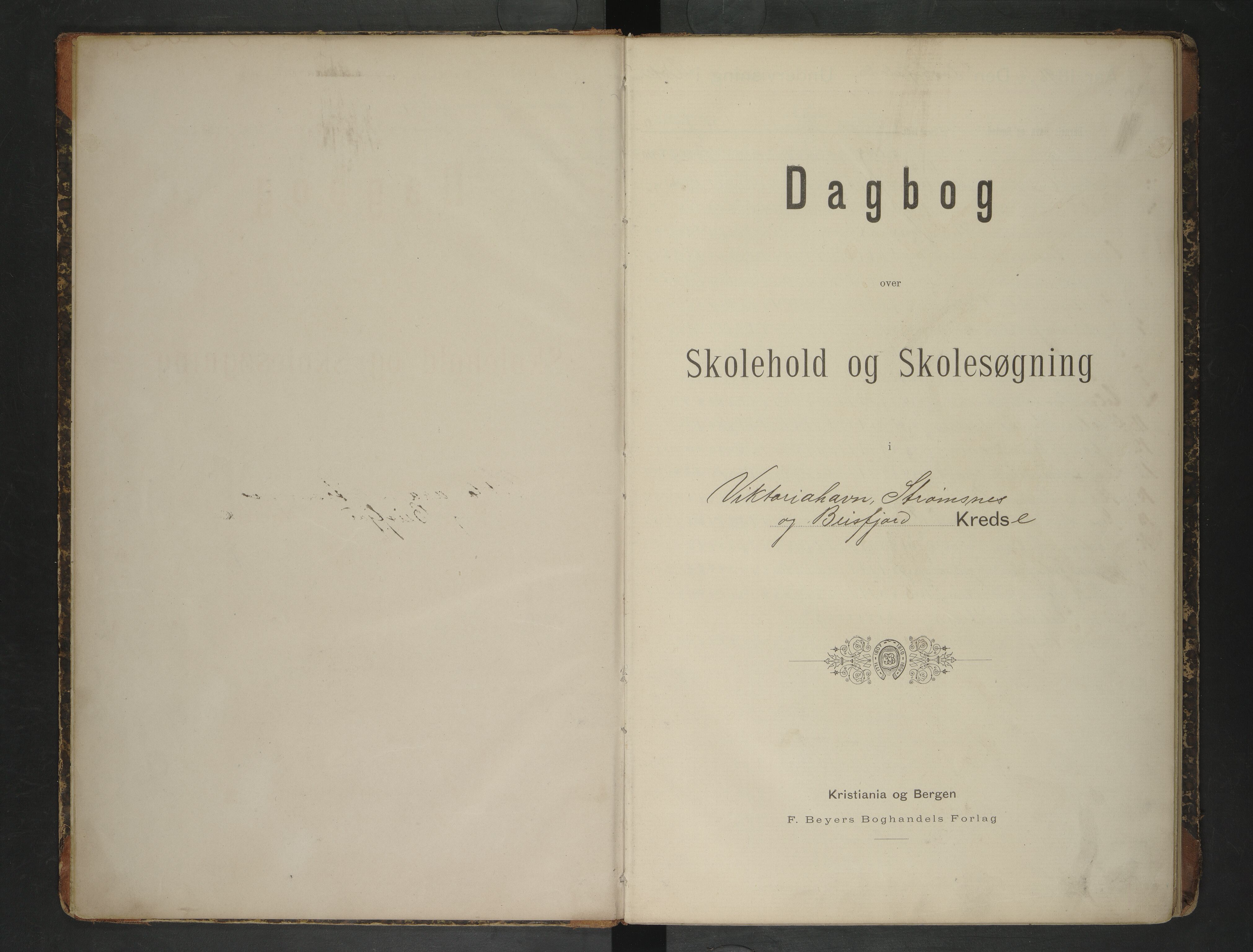 Ankenes kommune.Ymse skolekretser, AIN/K-18550.510.01/F/Fb/L0019: Beisfjord/Strømsnes/Viktoriahavn , 1896-1914