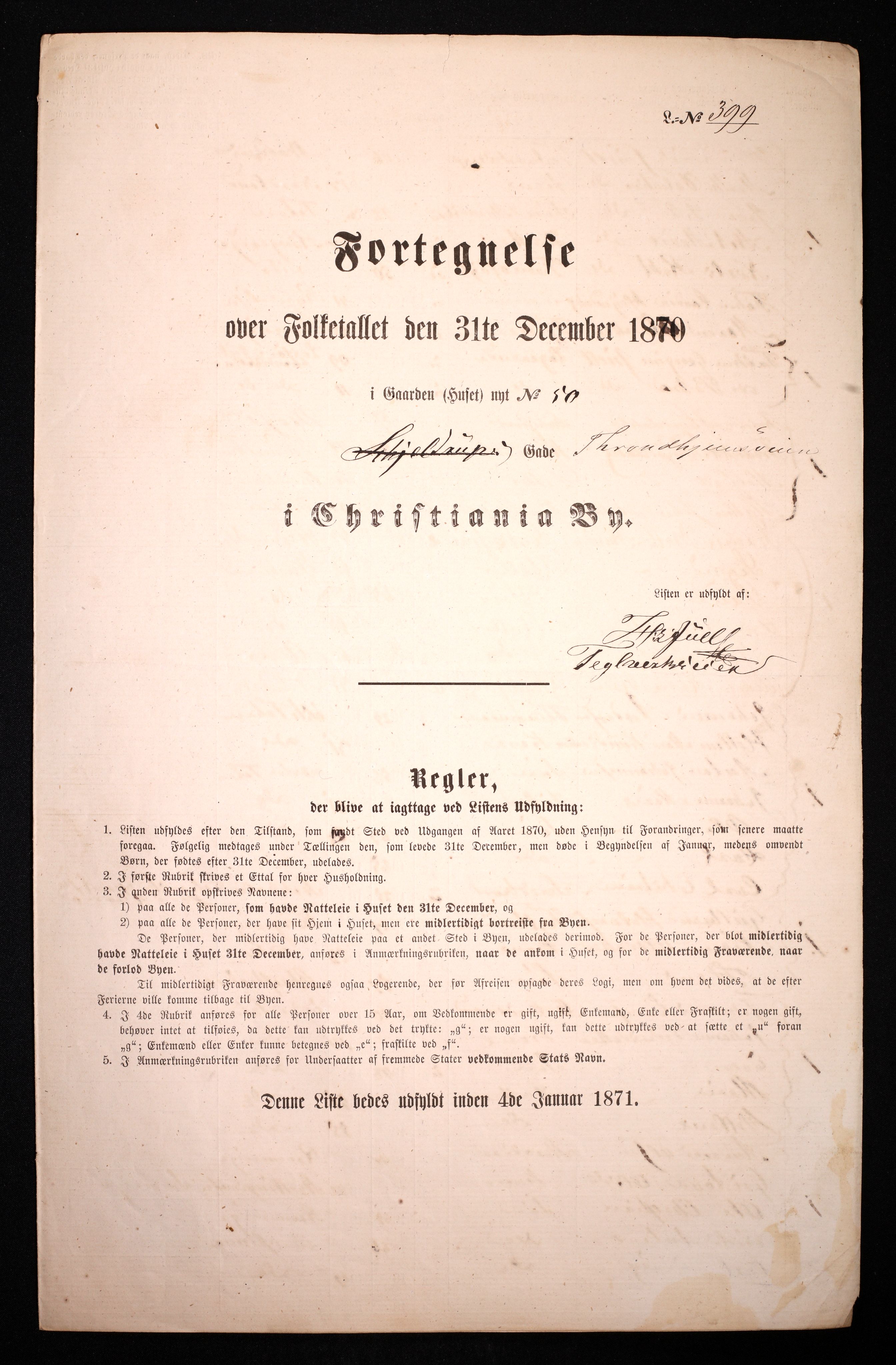 RA, Folketelling 1870 for 0301 Kristiania kjøpstad, 1870, s. 4408