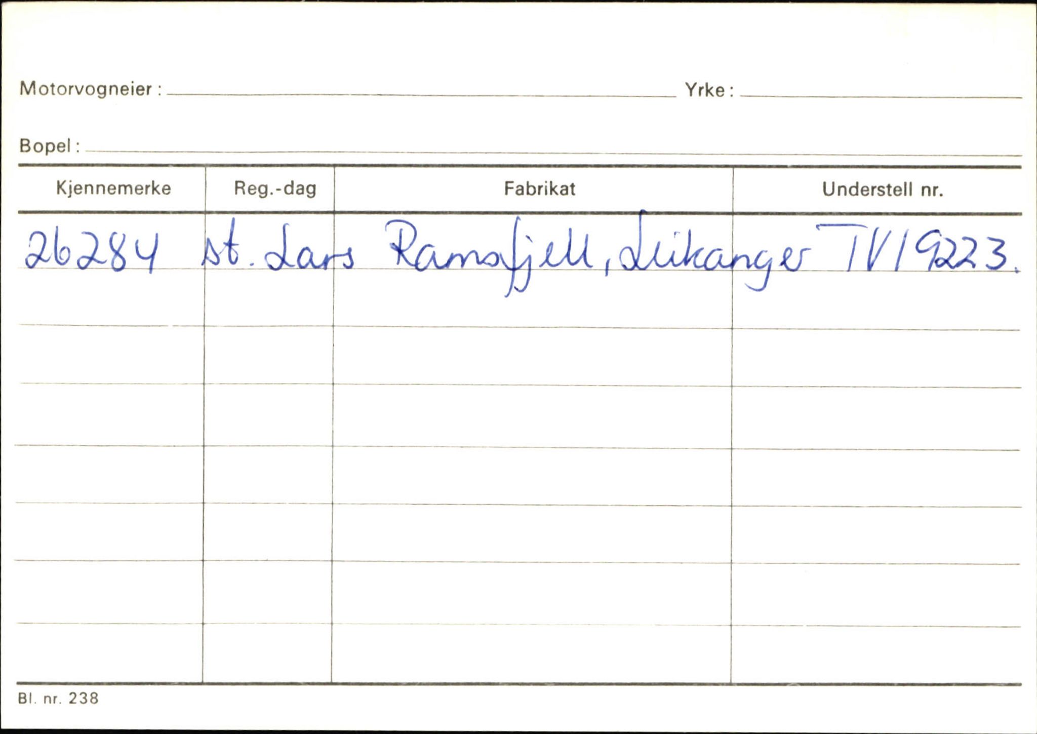 Statens vegvesen, Sogn og Fjordane vegkontor, AV/SAB-A-5301/4/F/L0130: Eigarregister Eid T-Å. Høyanger A-O, 1945-1975, s. 2055