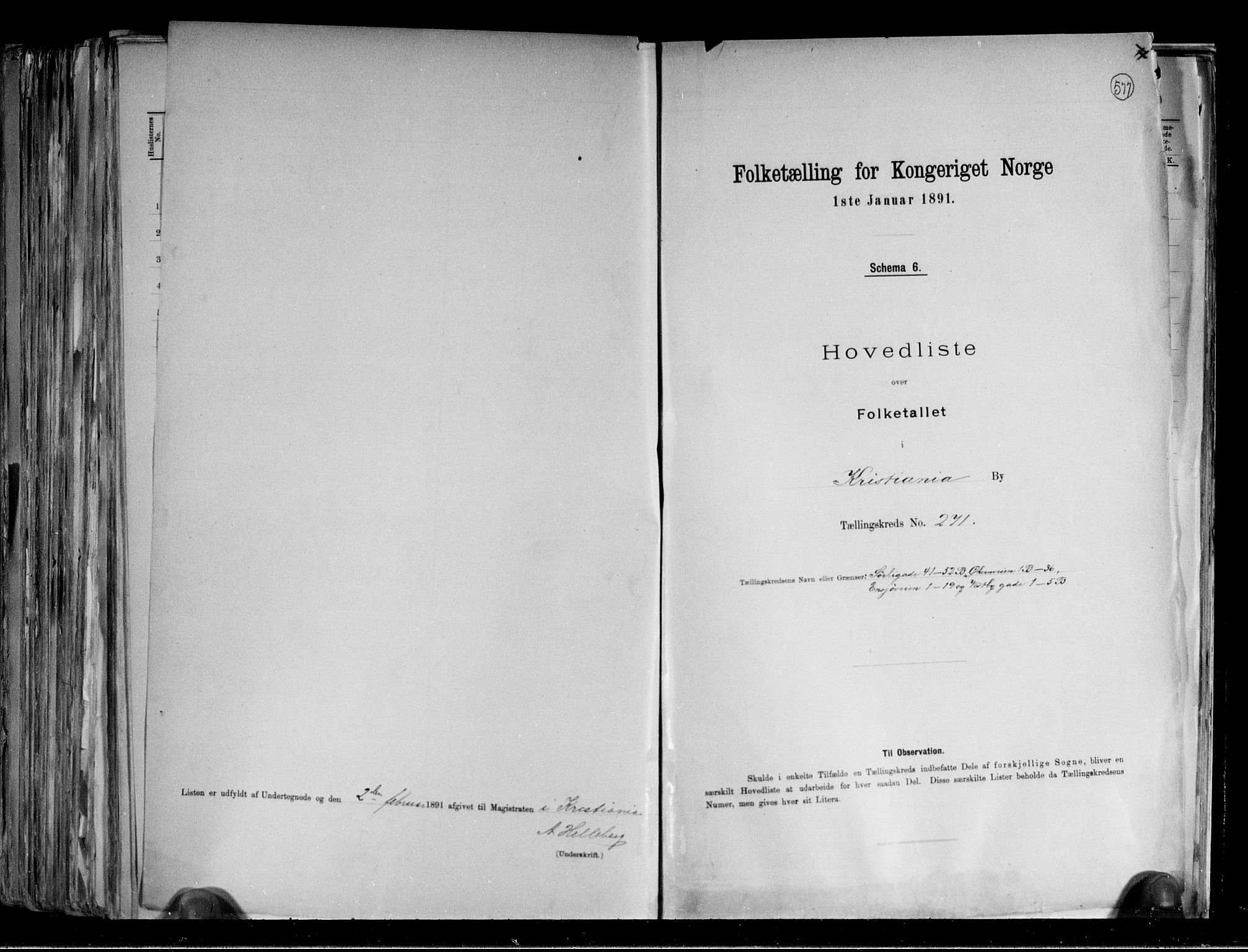 RA, Folketelling 1891 for 0301 Kristiania kjøpstad, 1891, s. 160876