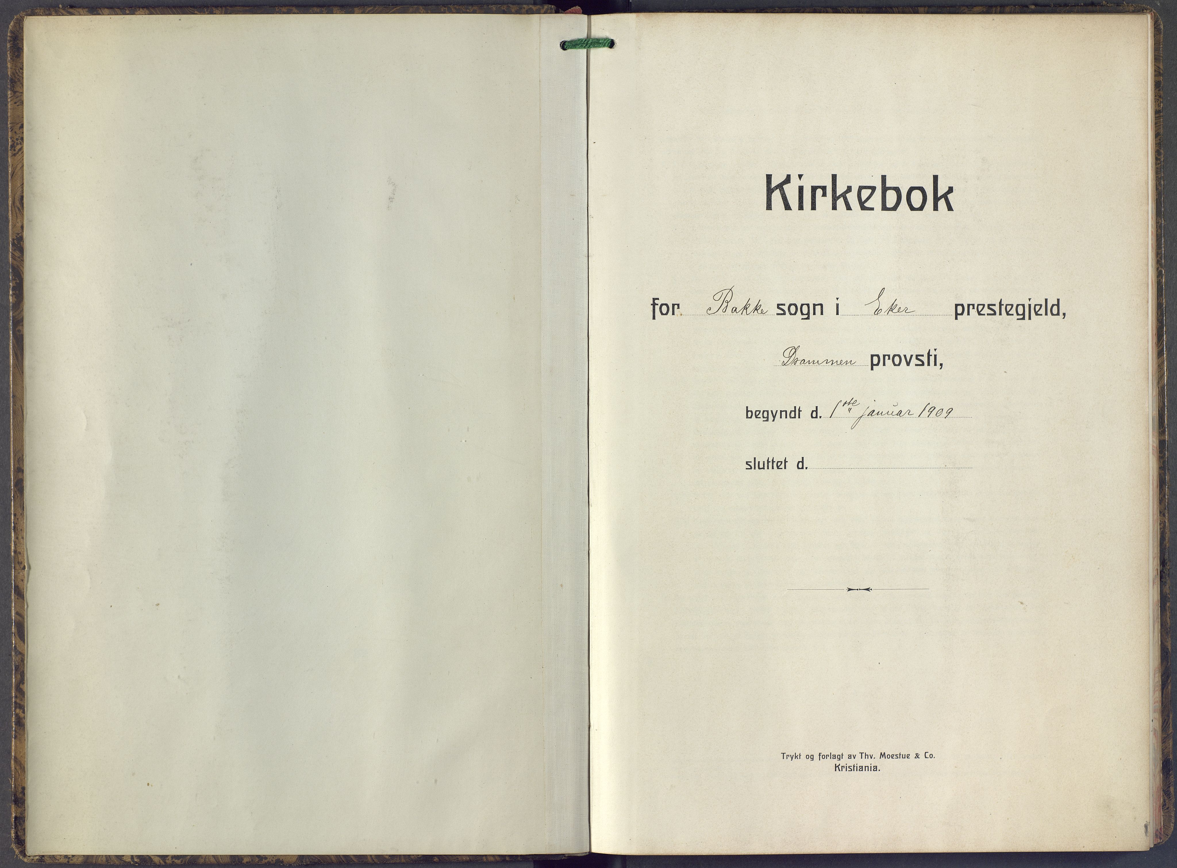Eiker kirkebøker, SAKO/A-4/F/Fc/L0005: Ministerialbok nr. III 5, 1909-1916