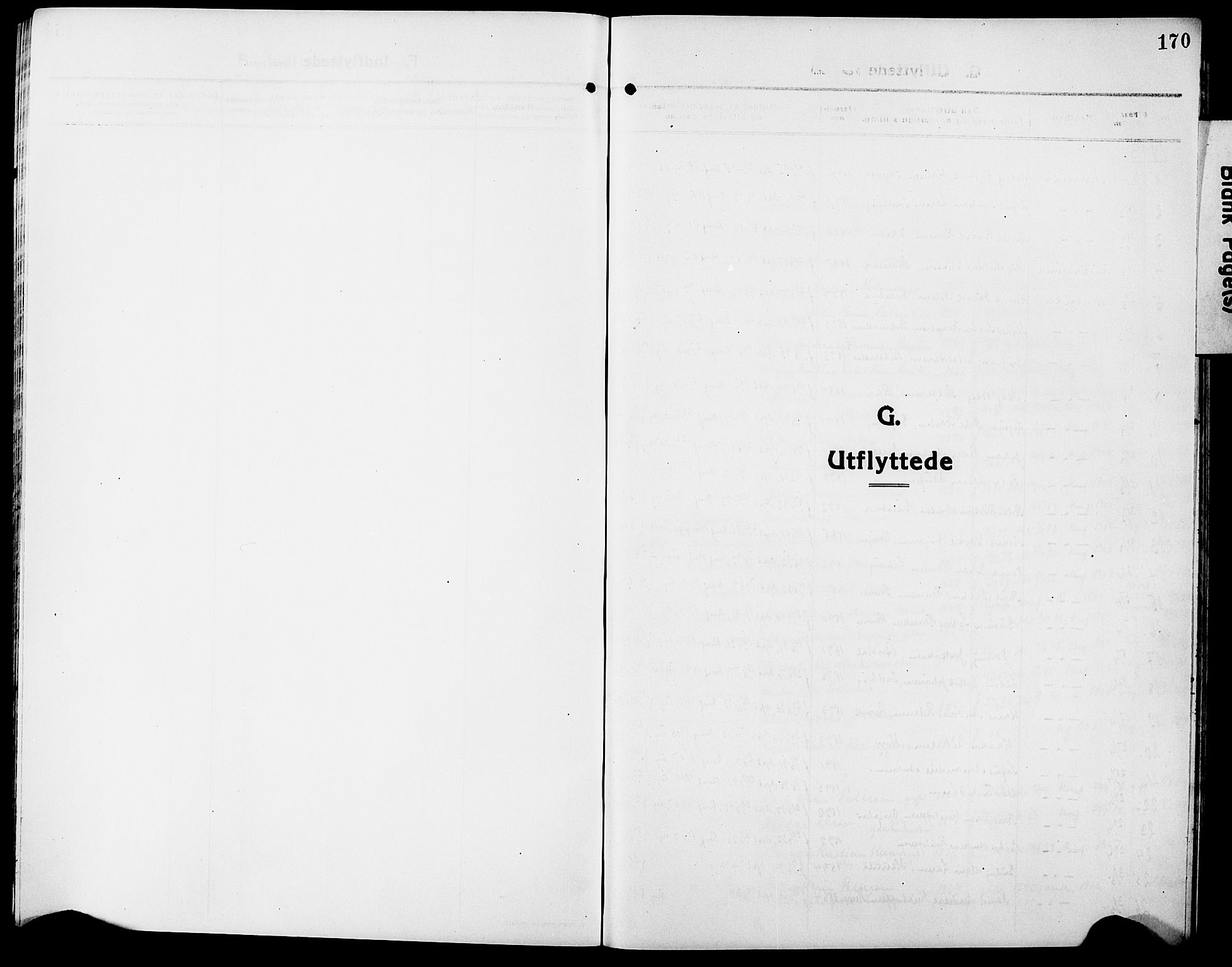 Ministerialprotokoller, klokkerbøker og fødselsregistre - Nordland, AV/SAT-A-1459/888/L1269: Klokkerbok nr. 888C07, 1913-1927, s. 170