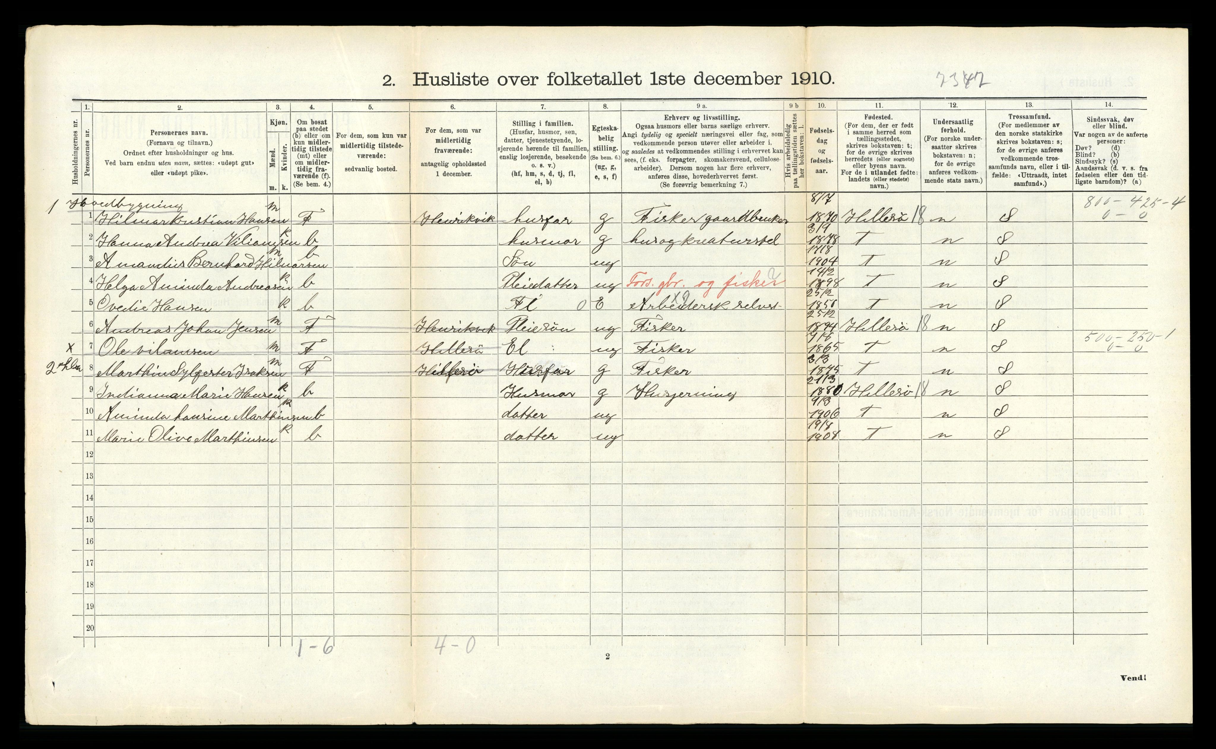 RA, Folketelling 1910 for 1934 Tromsøysund herred, 1910, s. 1026