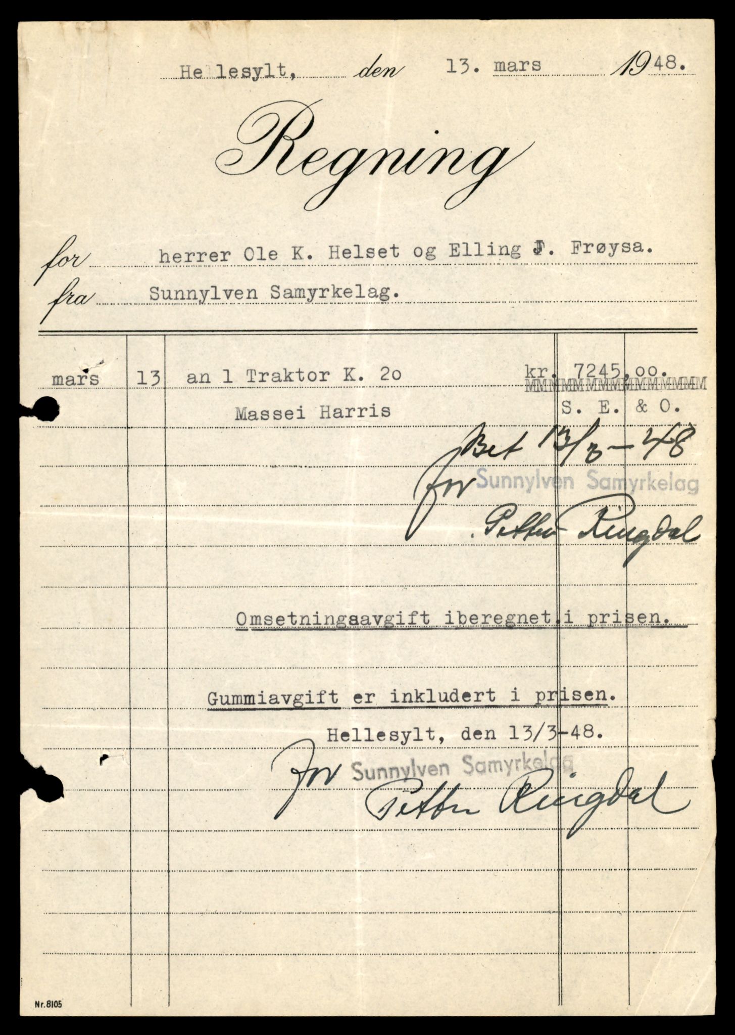 Møre og Romsdal vegkontor - Ålesund trafikkstasjon, AV/SAT-A-4099/F/Fe/L0033: Registreringskort for kjøretøy T 12151 - T 12474, 1927-1998, s. 3035