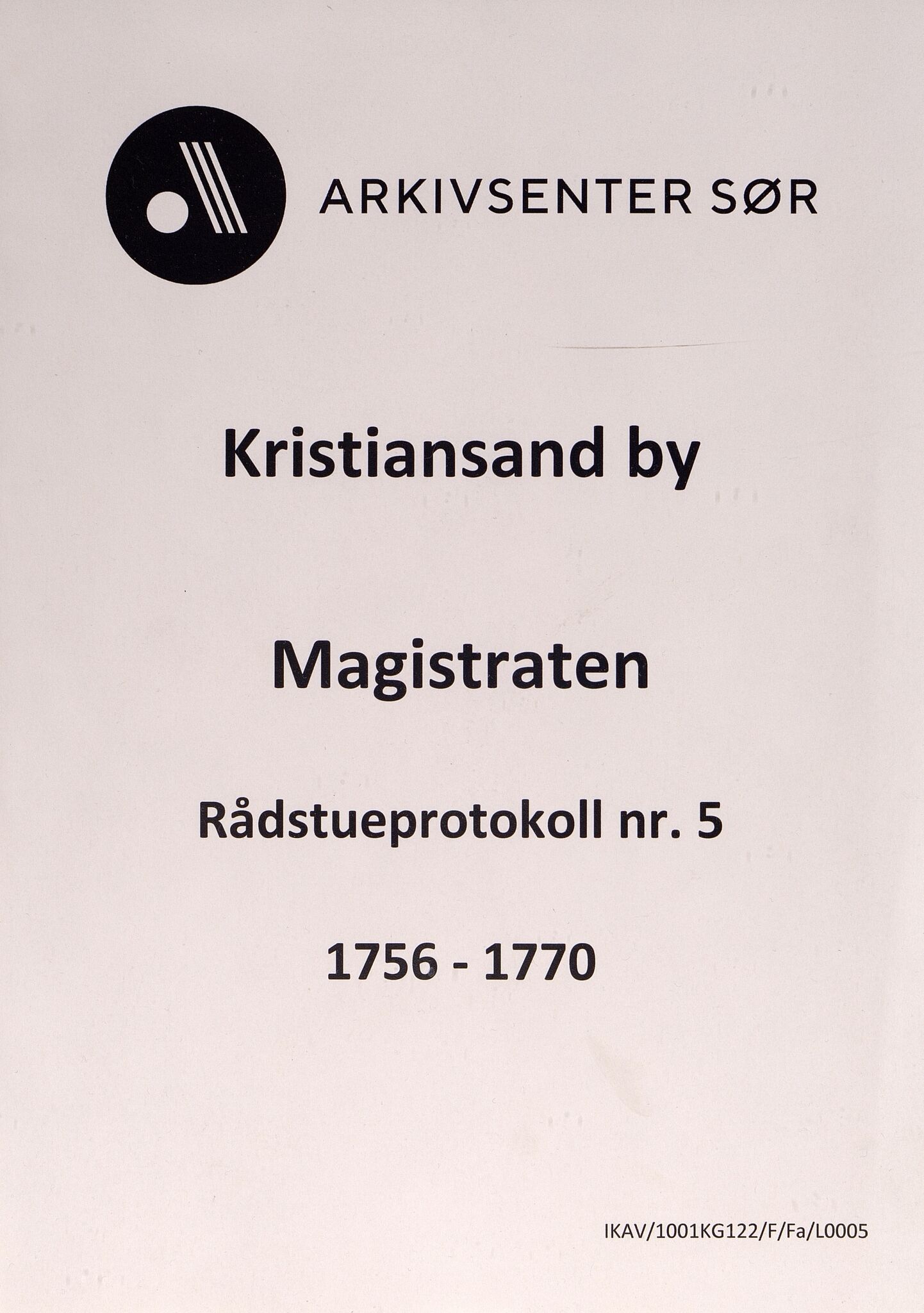 Kristiansand By - Magistraten, IKAV/1001KG122/F/Fa/L0005: Rådstueprotokoll nr.5, 1756-1770