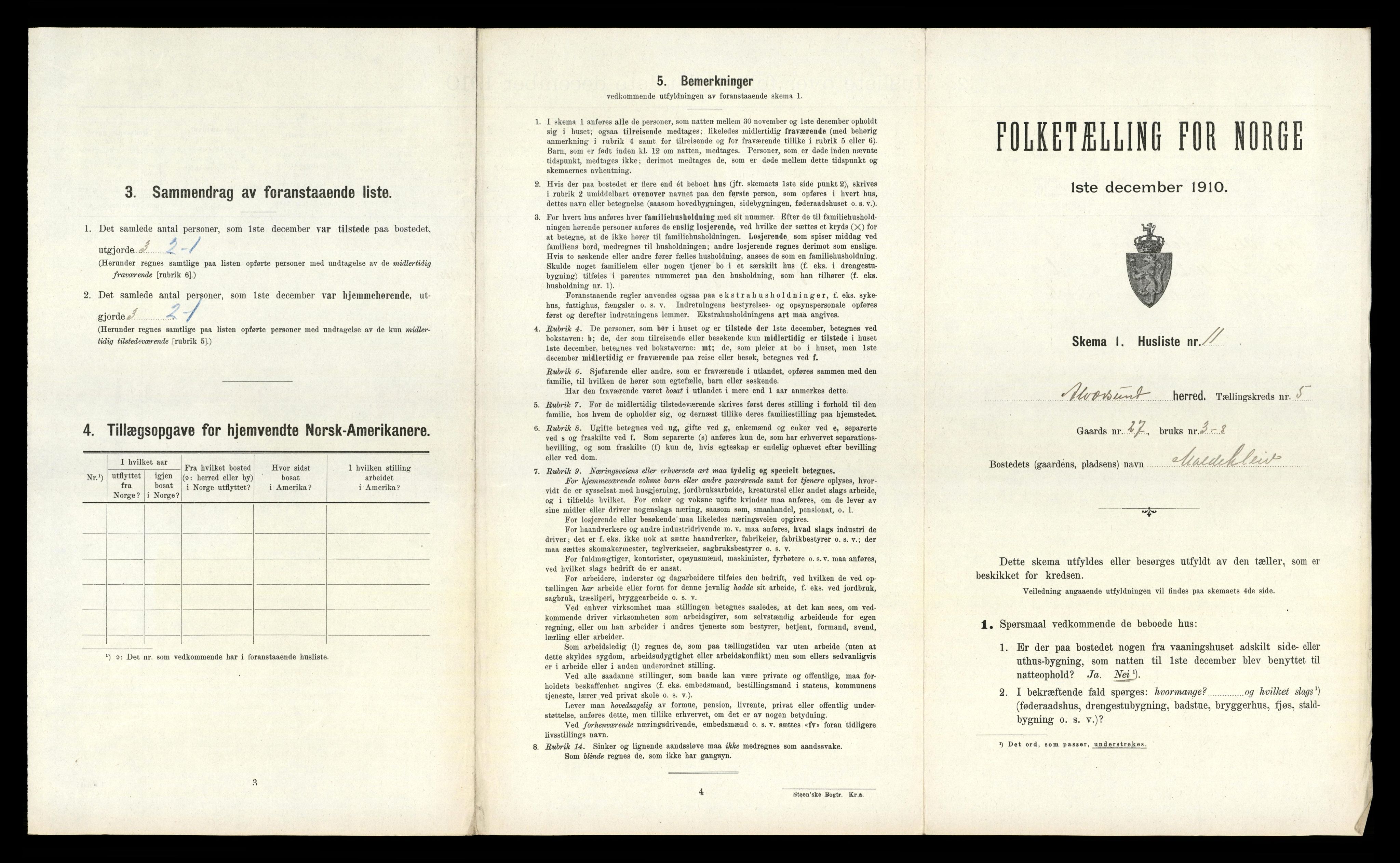 RA, Folketelling 1910 for 1257 Alversund herred, 1910, s. 458