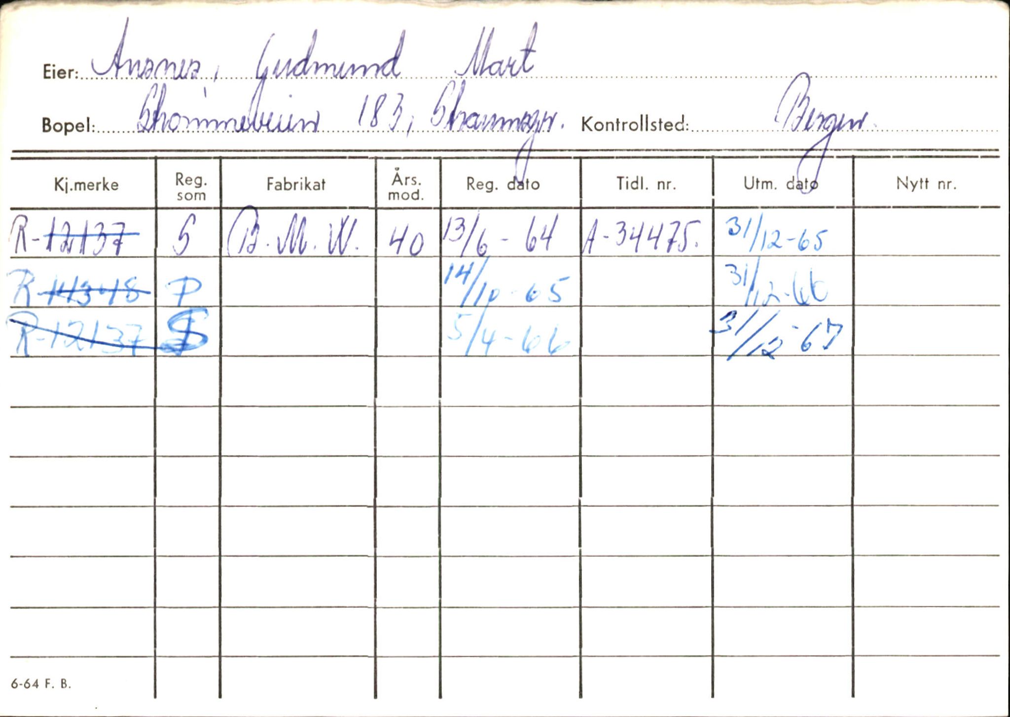 Statens vegvesen, Hordaland vegkontor, AV/SAB-A-5201/2/Ha/L0002: R-eierkort A, 1920-1971, s. 530