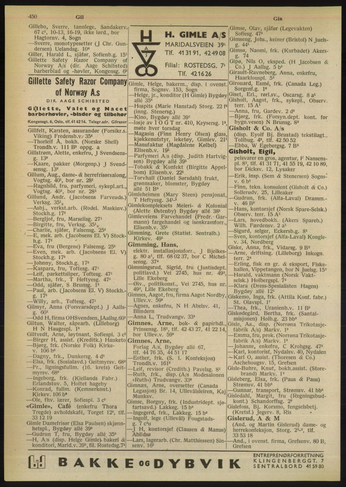 Kristiania/Oslo adressebok, PUBL/-, 1950, s. 450