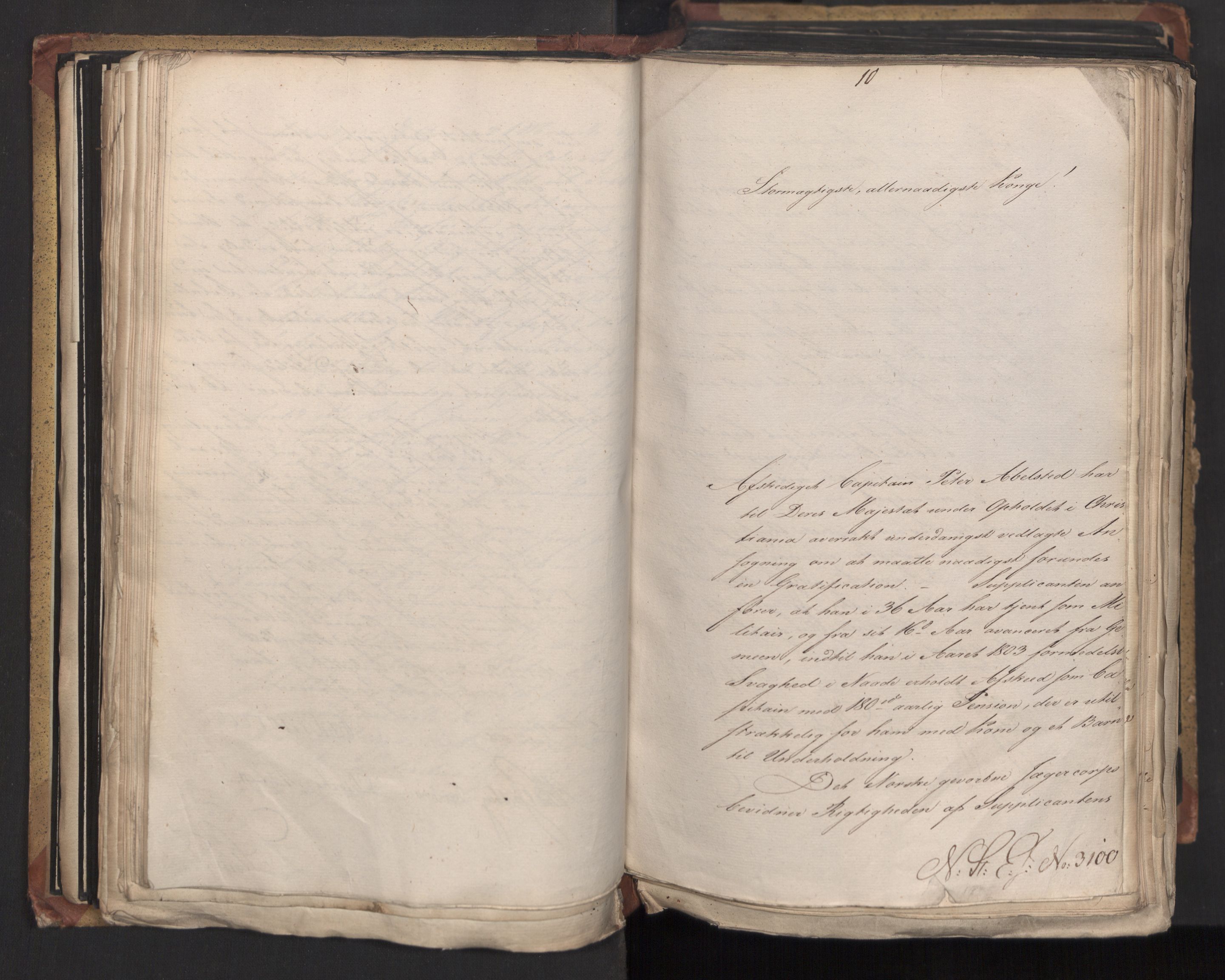 Statsrådsavdelingen i Stockholm, RA/S-1003/D/Da/L0015: Regjeringsinnstillinger nr. 3058-3300, 1818, s. 107