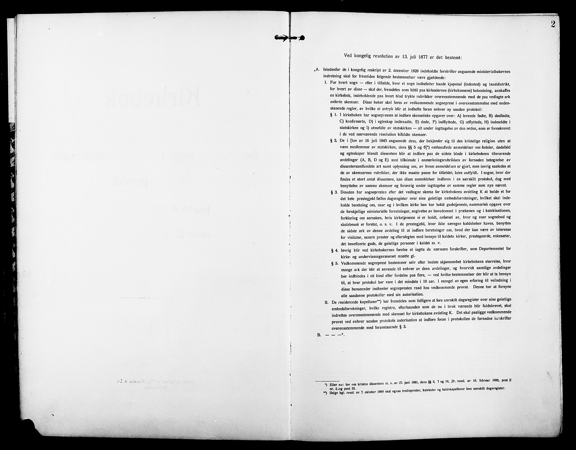 Alvdal prestekontor, SAH/PREST-060/H/Ha/Hab/L0005: Klokkerbok nr. 5, 1908-1923, s. 2