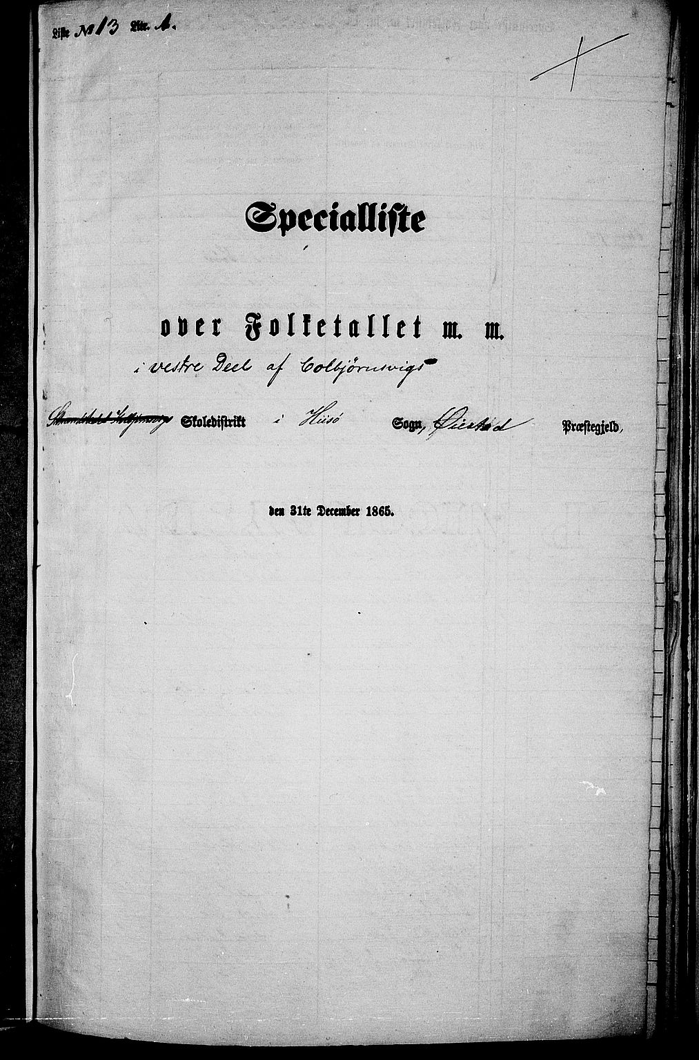 RA, Folketelling 1865 for 0920P Øyestad prestegjeld, 1865, s. 217