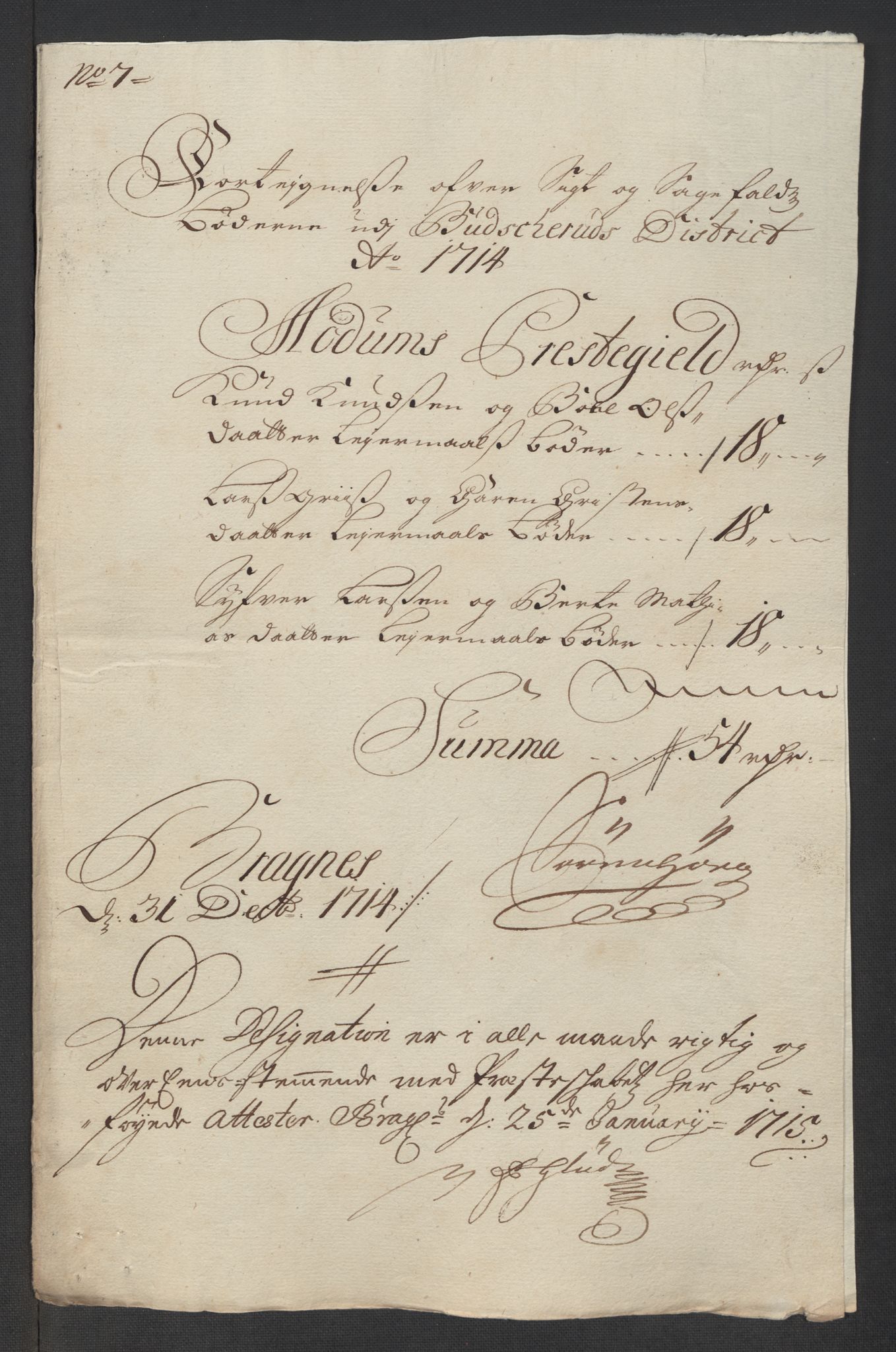 Rentekammeret inntil 1814, Reviderte regnskaper, Fogderegnskap, AV/RA-EA-4092/R31/L1709: Fogderegnskap Hurum, Røyken, Eiker, Lier og Buskerud, 1714, s. 68