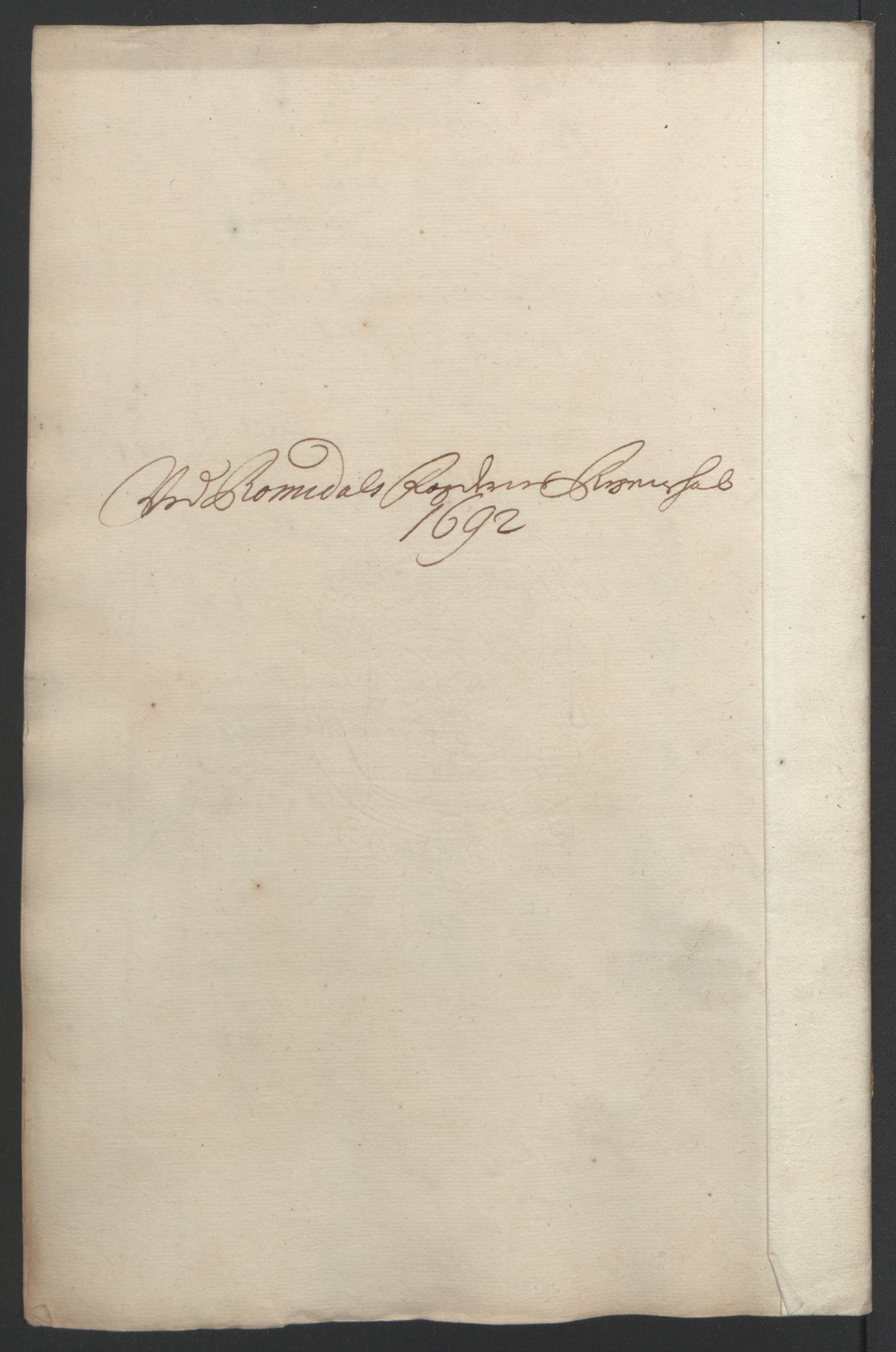Rentekammeret inntil 1814, Reviderte regnskaper, Fogderegnskap, RA/EA-4092/R55/L3650: Fogderegnskap Romsdal, 1692, s. 139