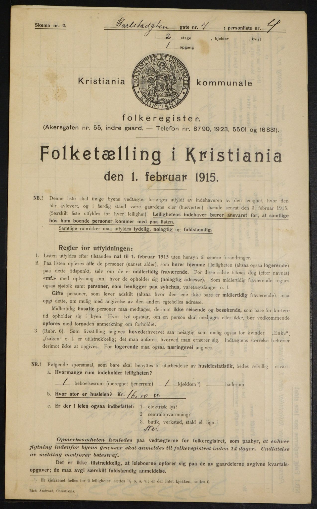 OBA, Kommunal folketelling 1.2.1915 for Kristiania, 1915, s. 48469