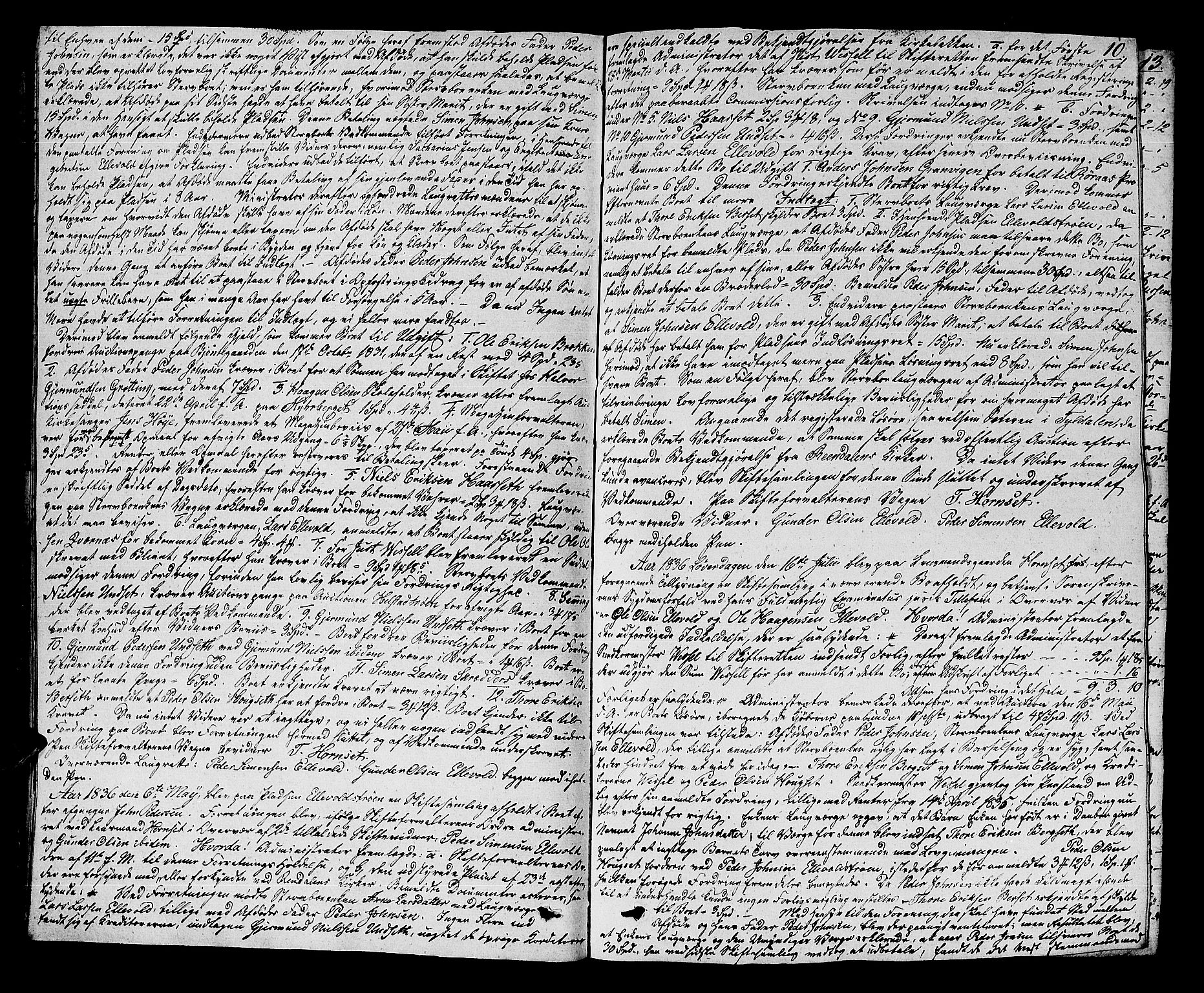 Nord-Østerdal tingrett, AV/SAH-TING-020/J/Ja/L0001: Skifteprotokoll, 1836-1844, s. 9b-10a