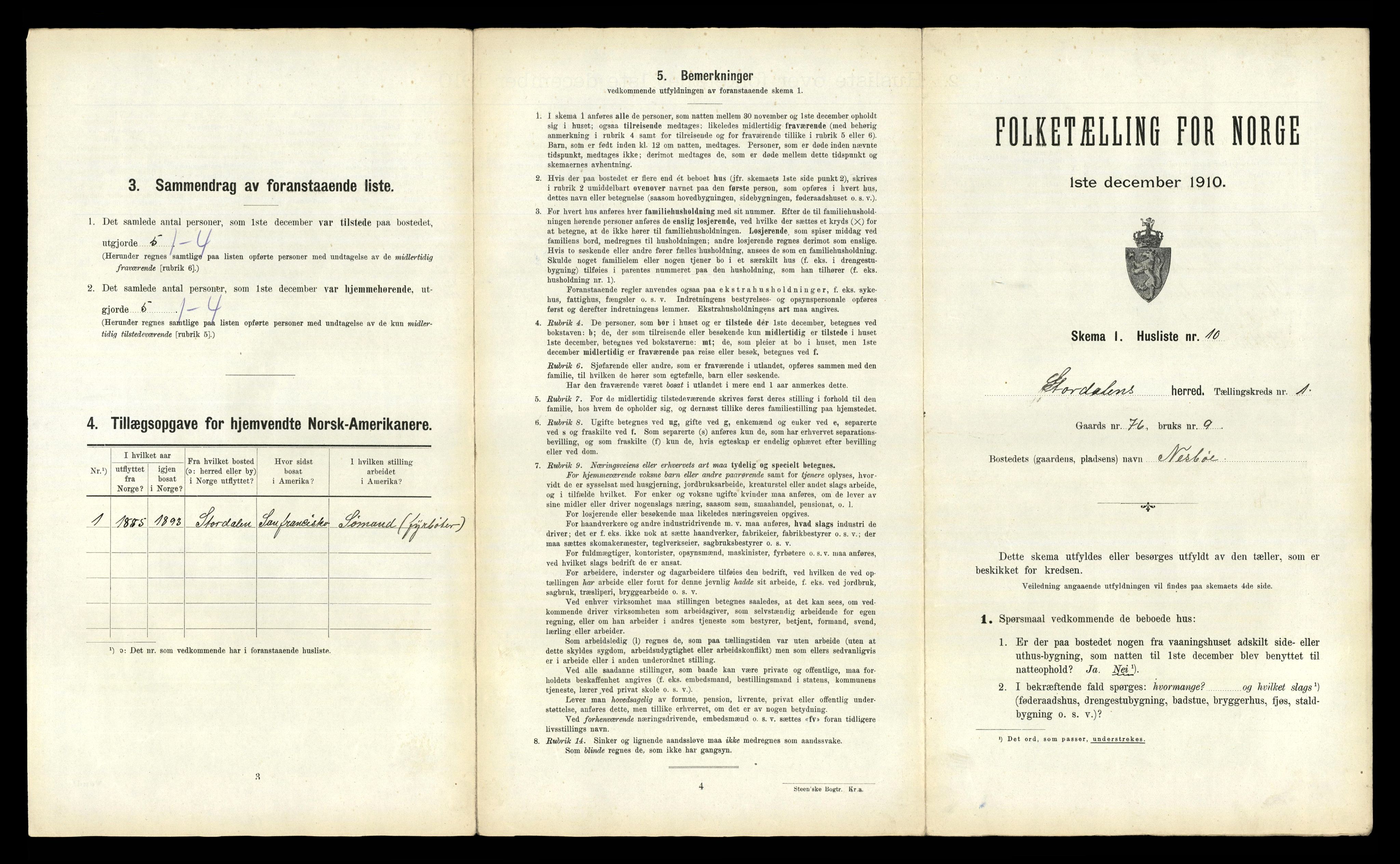 RA, Folketelling 1910 for 1526 Stordal herred, 1910, s. 40