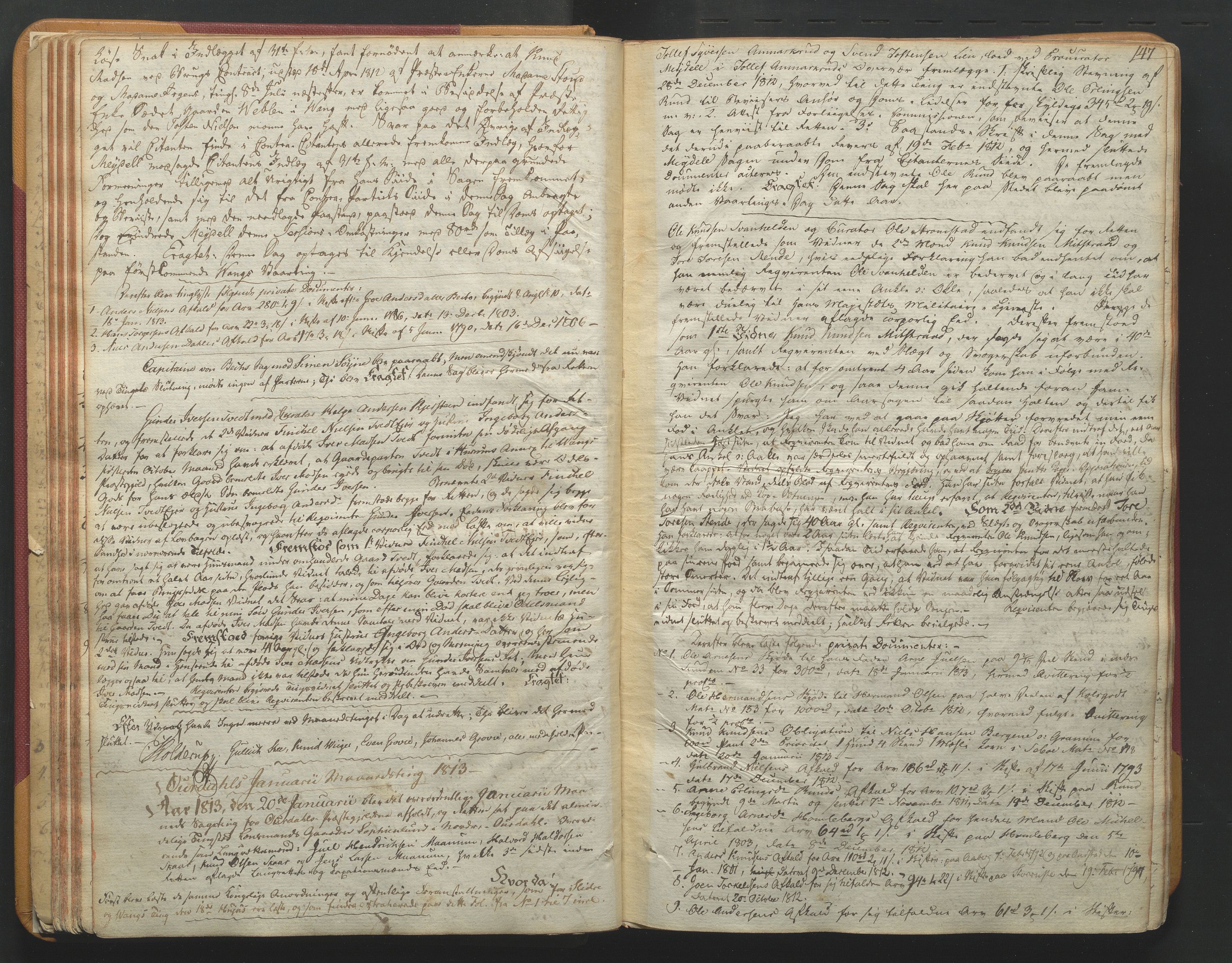 Valdres sorenskriveri, AV/SAH-TING-016/G/Gb/L0005: Tingbok, 1811-1821, s. 46b-47a
