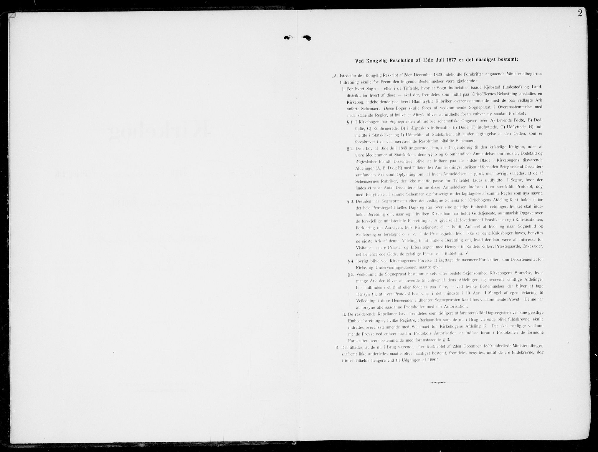 Sveio Sokneprestembete, SAB/A-78501/H/Haa: Ministerialbok nr. B  4, 1906-1919, s. 2