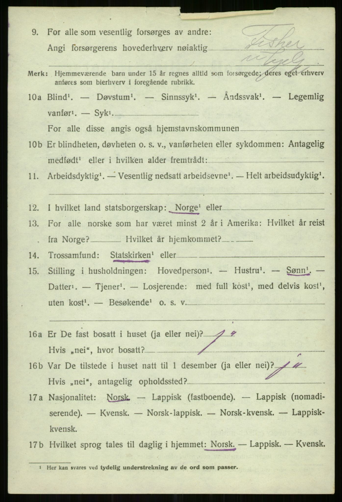 SATØ, Folketelling 1920 for 1935 Helgøy herred, 1920, s. 1626