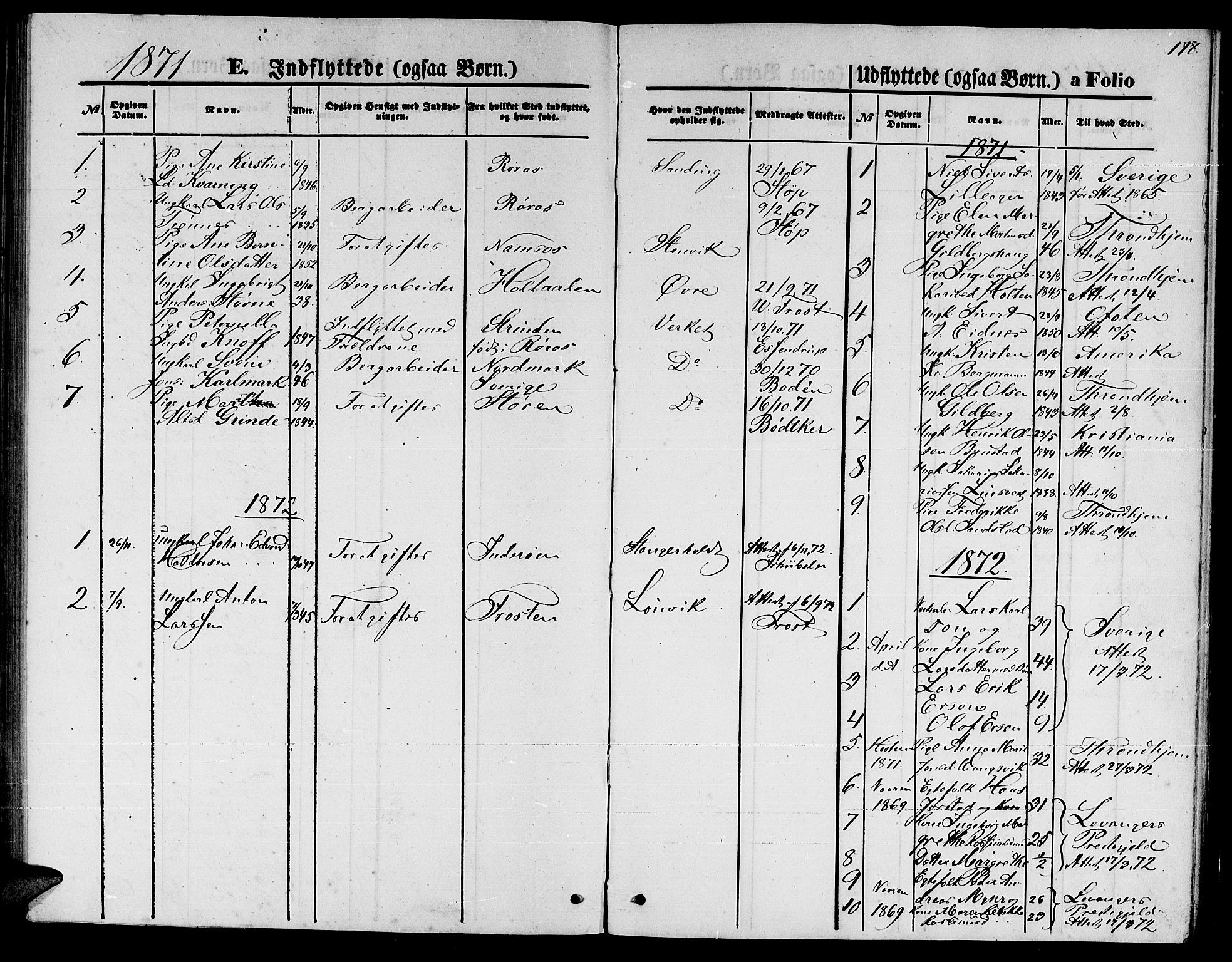 Ministerialprotokoller, klokkerbøker og fødselsregistre - Nord-Trøndelag, AV/SAT-A-1458/722/L0225: Klokkerbok nr. 722C01, 1871-1888, s. 178
